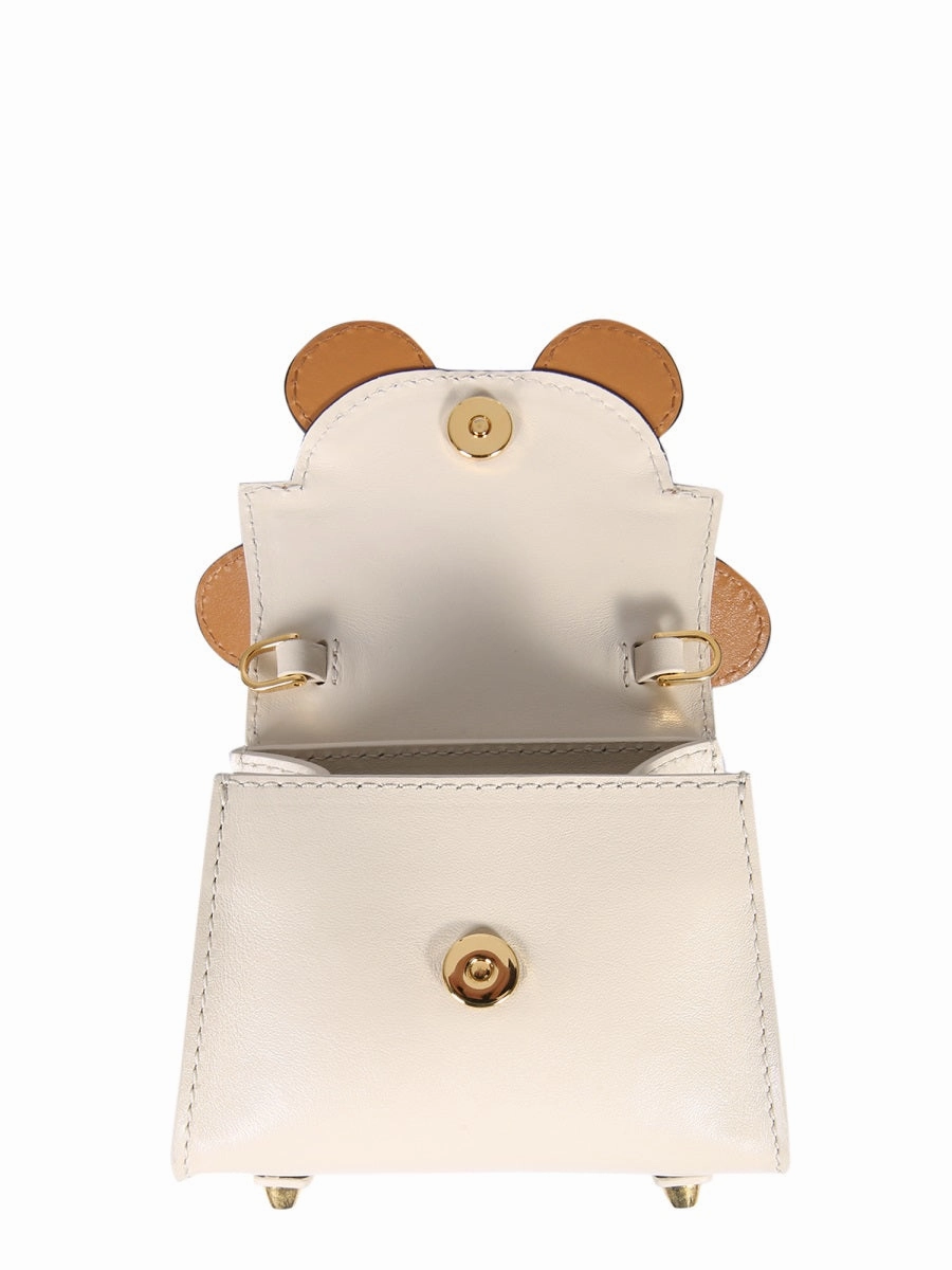 Moschino Logo-Print Mini Crossbody Bag