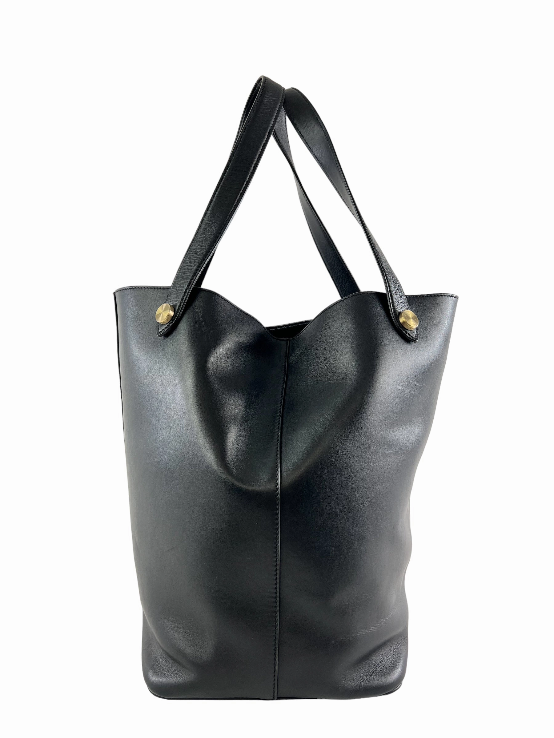 Mulberry Black Leather Tote Handbag
