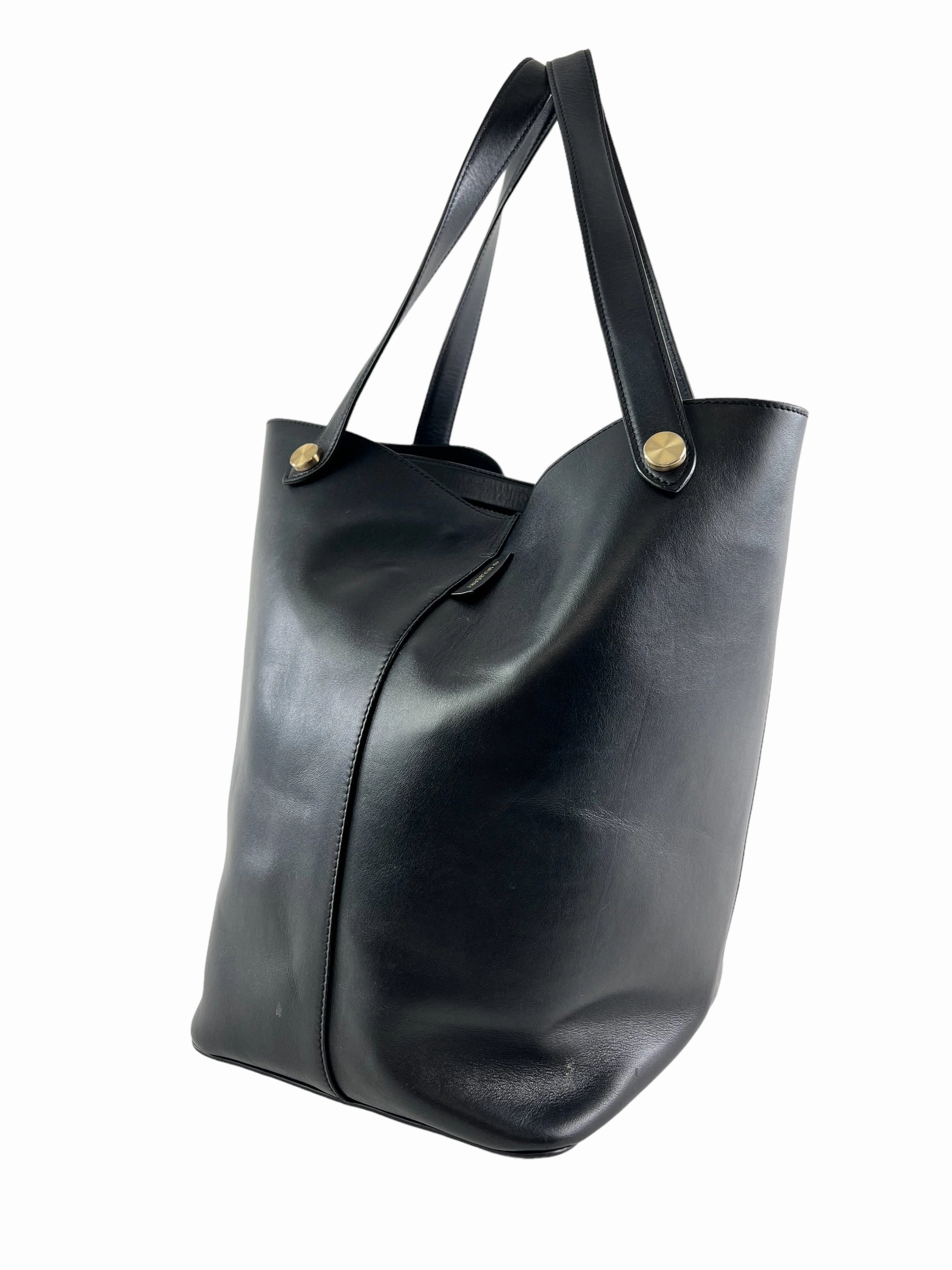 Mulberry Black Leather Tote Handbag