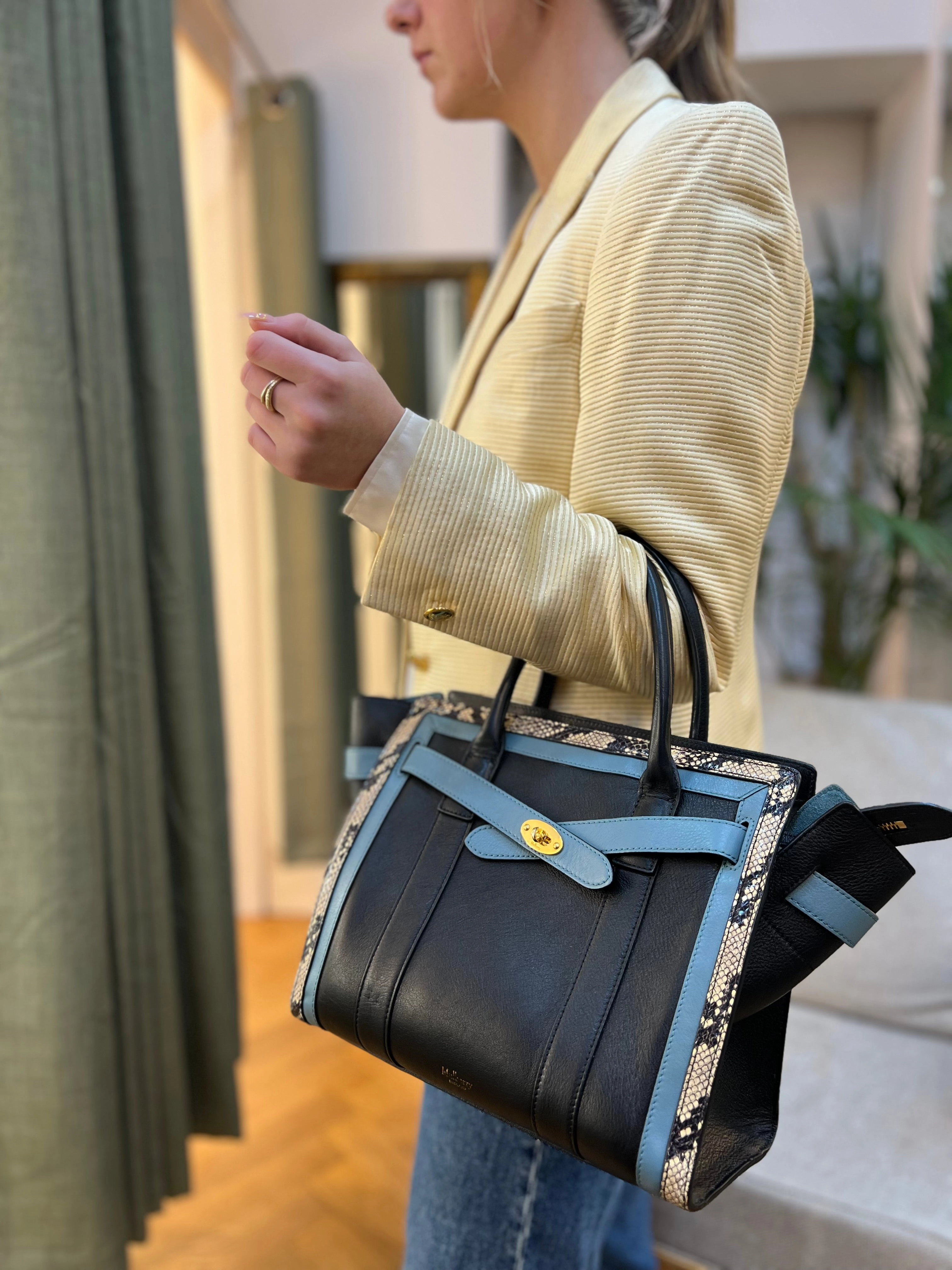 Mulberry Multi Colour Leather Belted Bayswater Tote