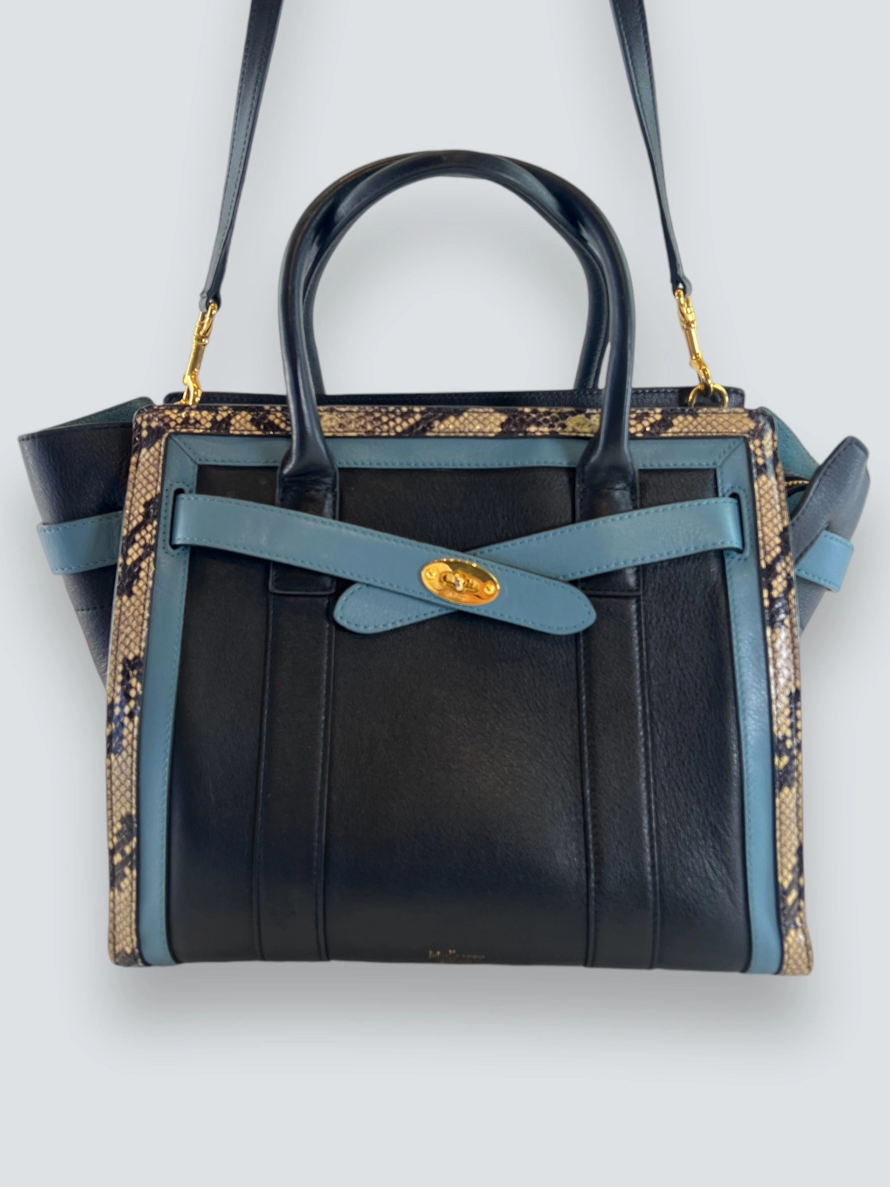 Mulberry Multi Colour Leather Belted Bayswater Tote