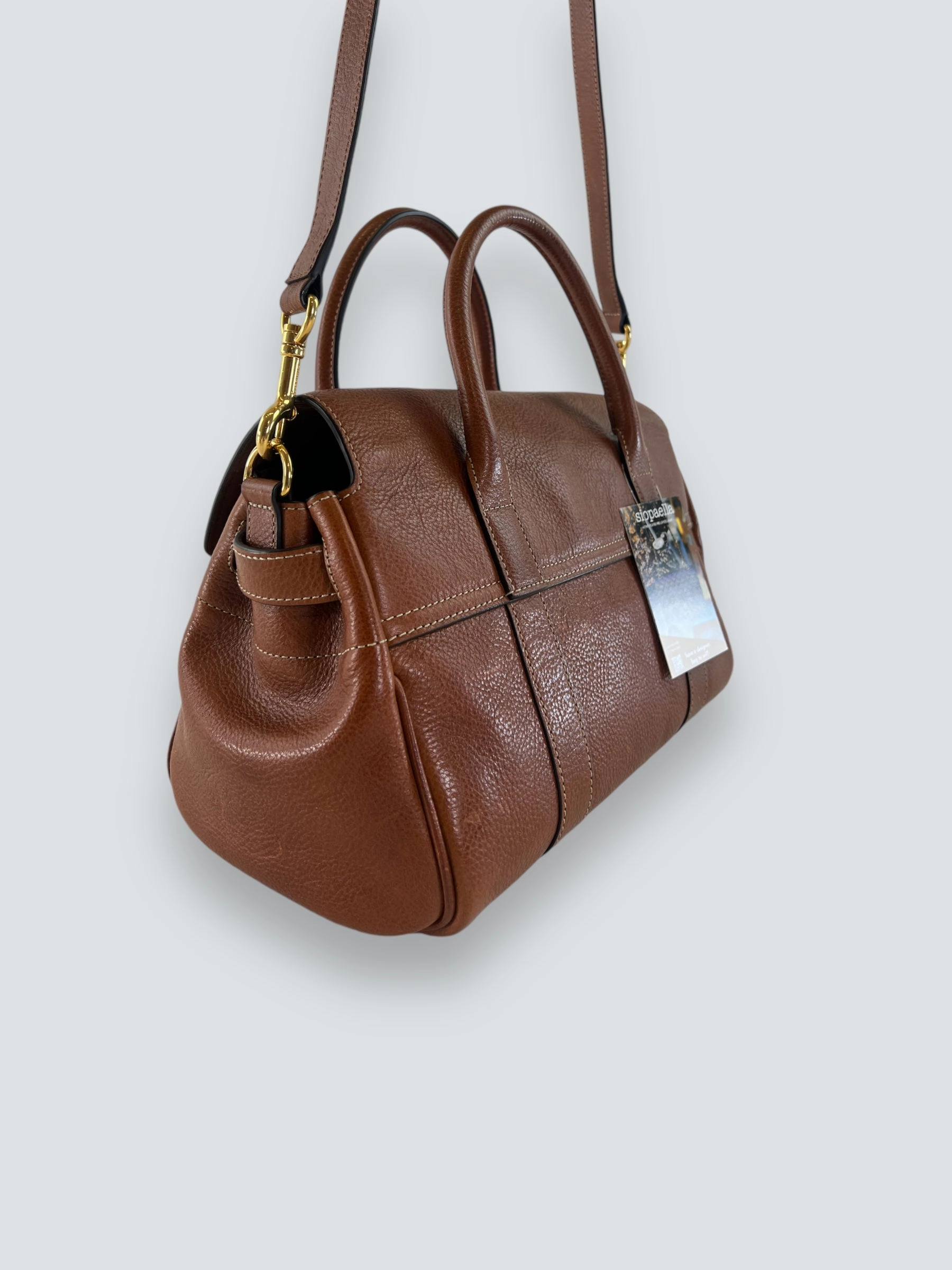 Mulberry Small Oak Leather Bayswater Tote