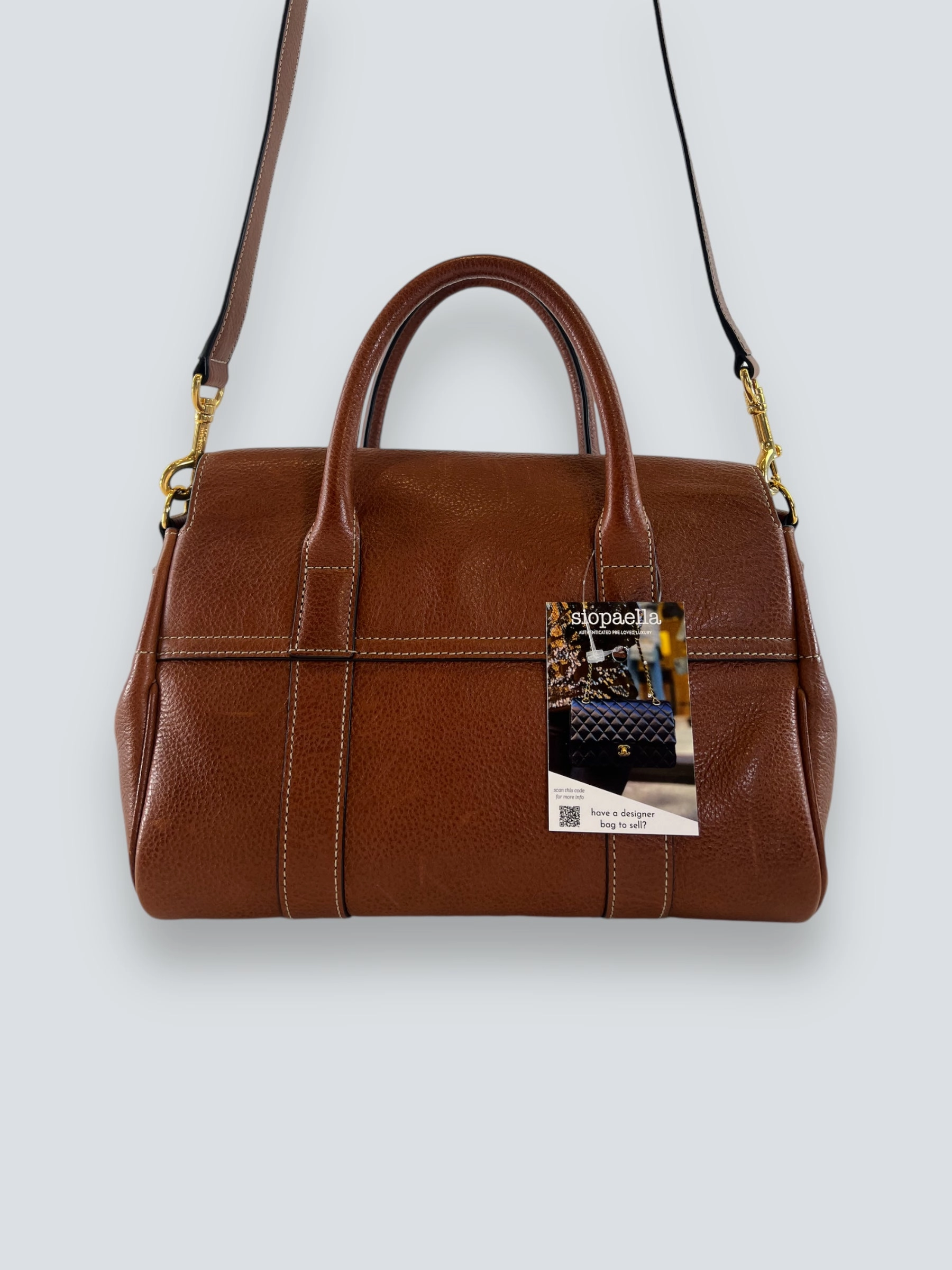 Mulberry Small Oak Leather Bayswater Tote