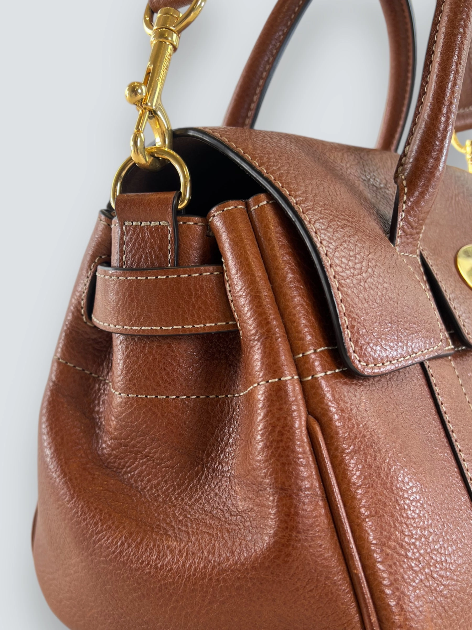 Mulberry Small Oak Leather Bayswater Tote