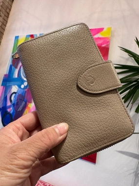 Mullberry Taupe Leather wallet