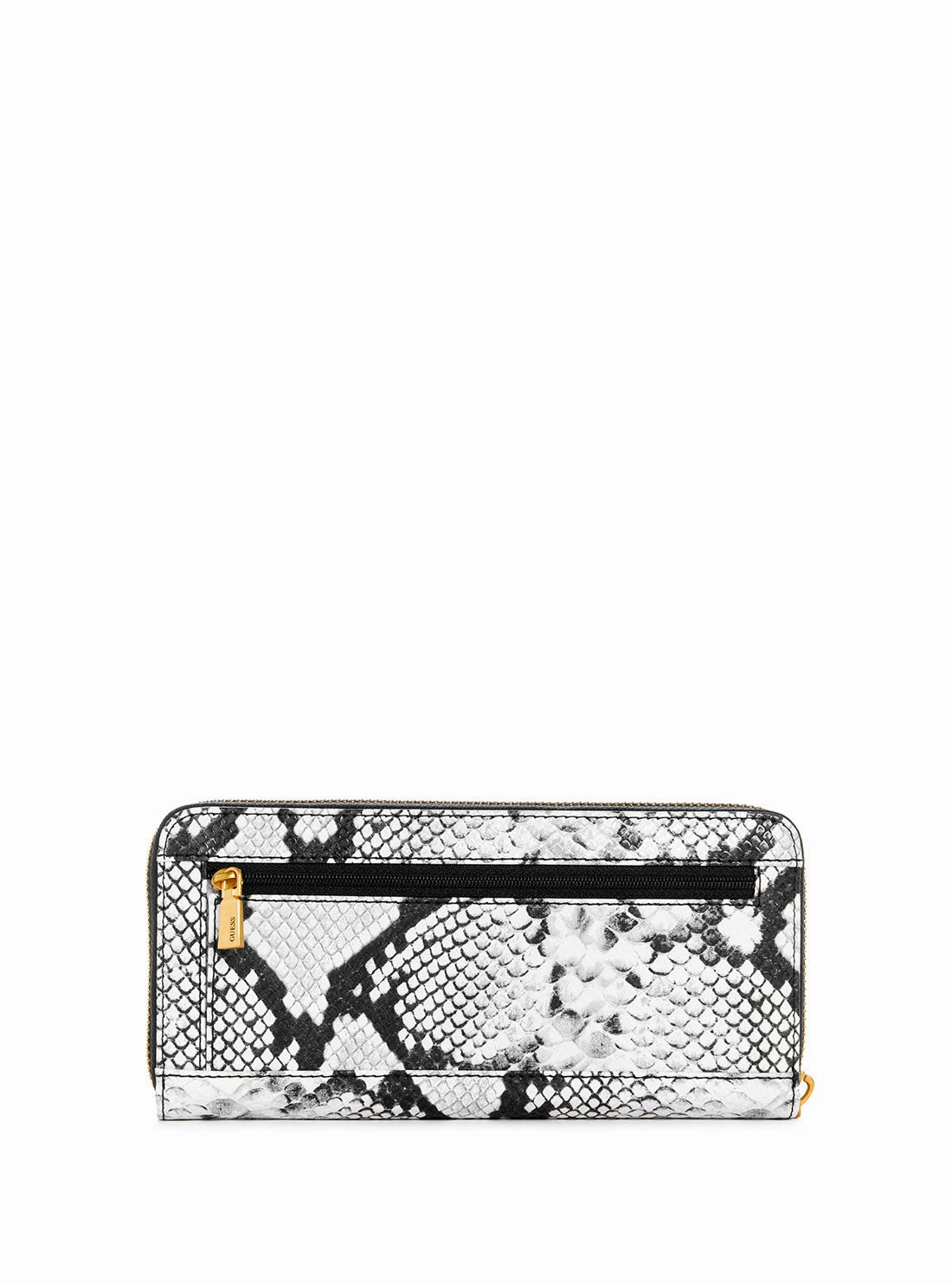 Natural Snake Print James Croco Large Wallet
