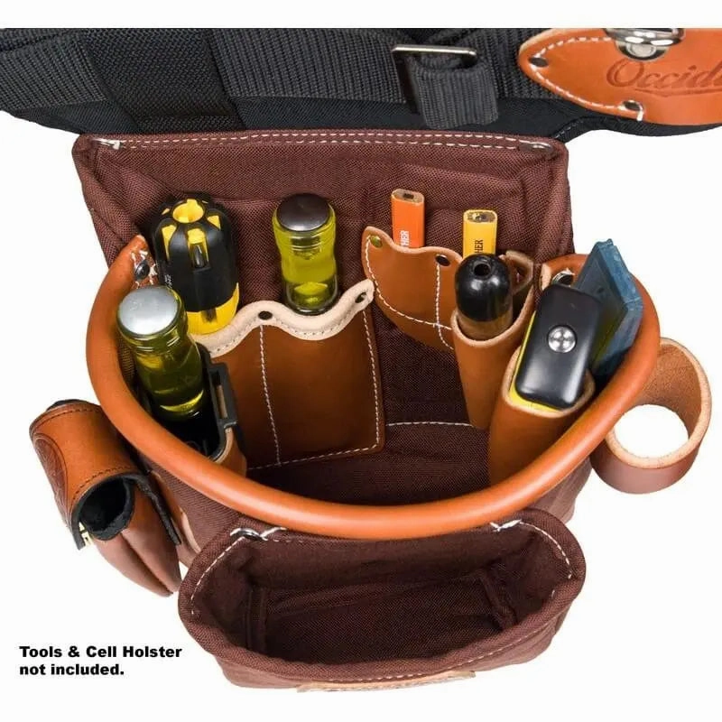 Occidental 9855 - Adjust-to-Fit Fat Lip Tool Bag - Cafe