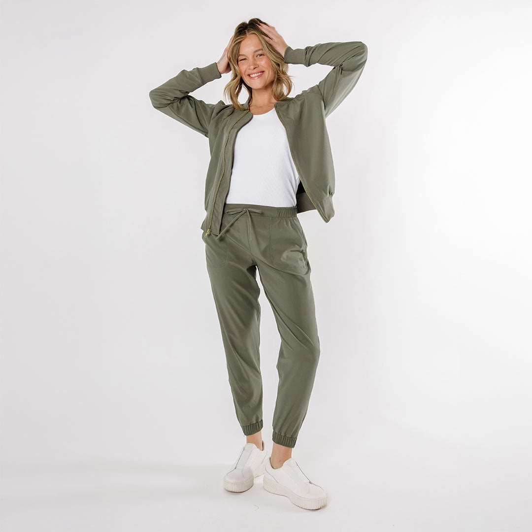 Olive Bomber Jacket