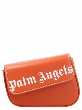 Palm Angels Logo Printed Beaded-Strap Shoulder Bag