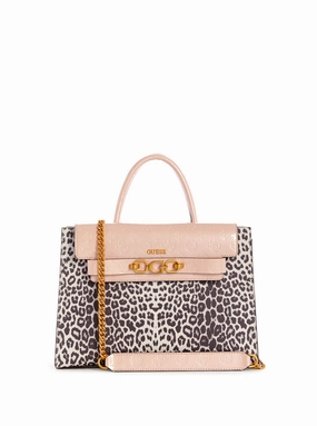 Pink Leopard Zira High Society Satchel