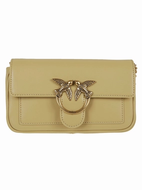 Pinko Love Bird Buckle Shoulder Bag