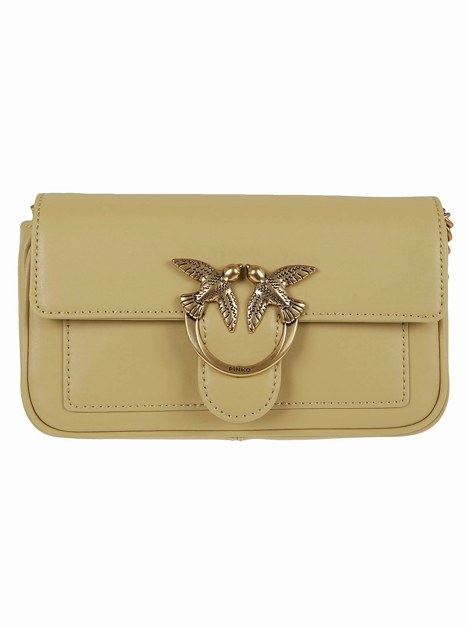 Pinko Love Bird Buckle Shoulder Bag