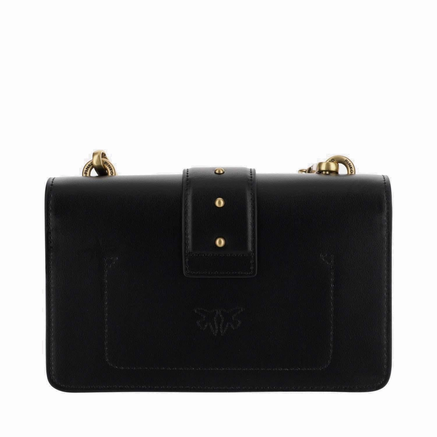 Pinko Love Icon Logo Buckled Mini Shoulder Bag