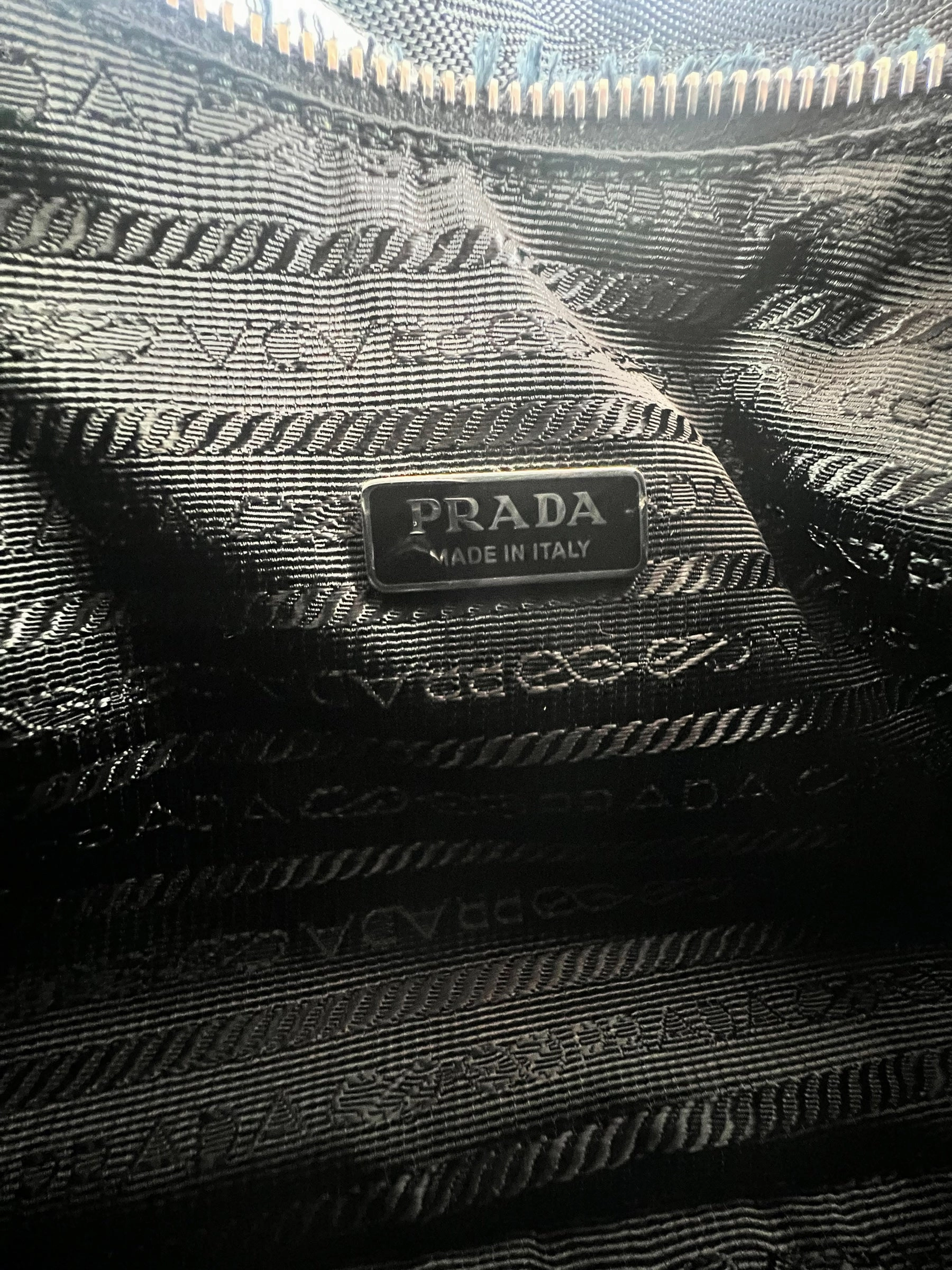 Prada Black Faux Fur Re-Edition 2000 Shoulder Bag