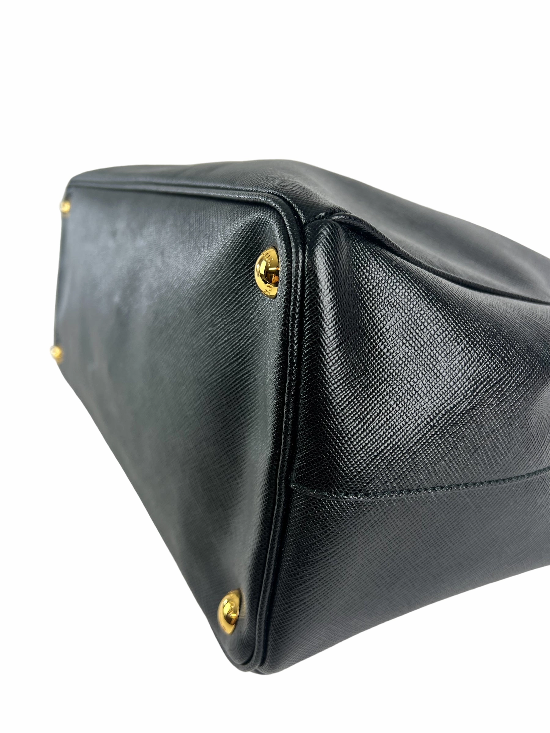 Prada Black Saffiano Leather Executive Tote