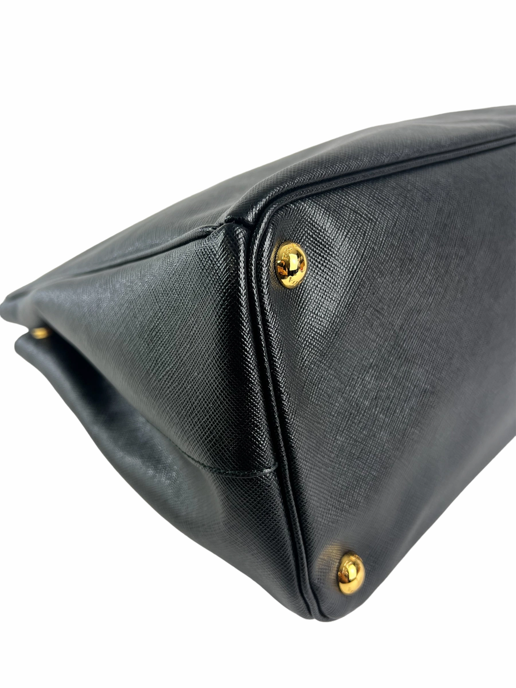 Prada Black Saffiano Leather Executive Tote