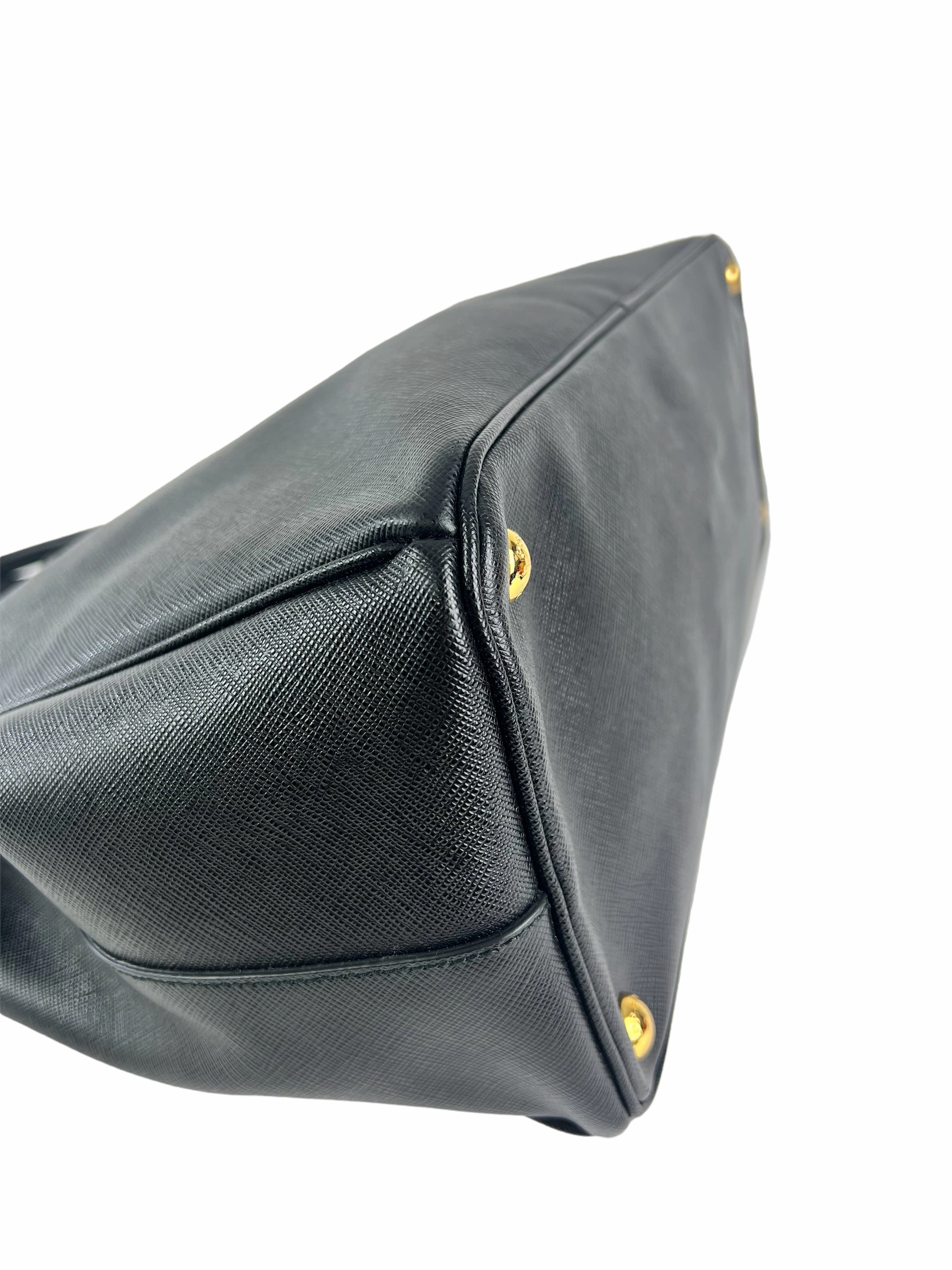 Prada Black Saffiano Leather Executive Tote