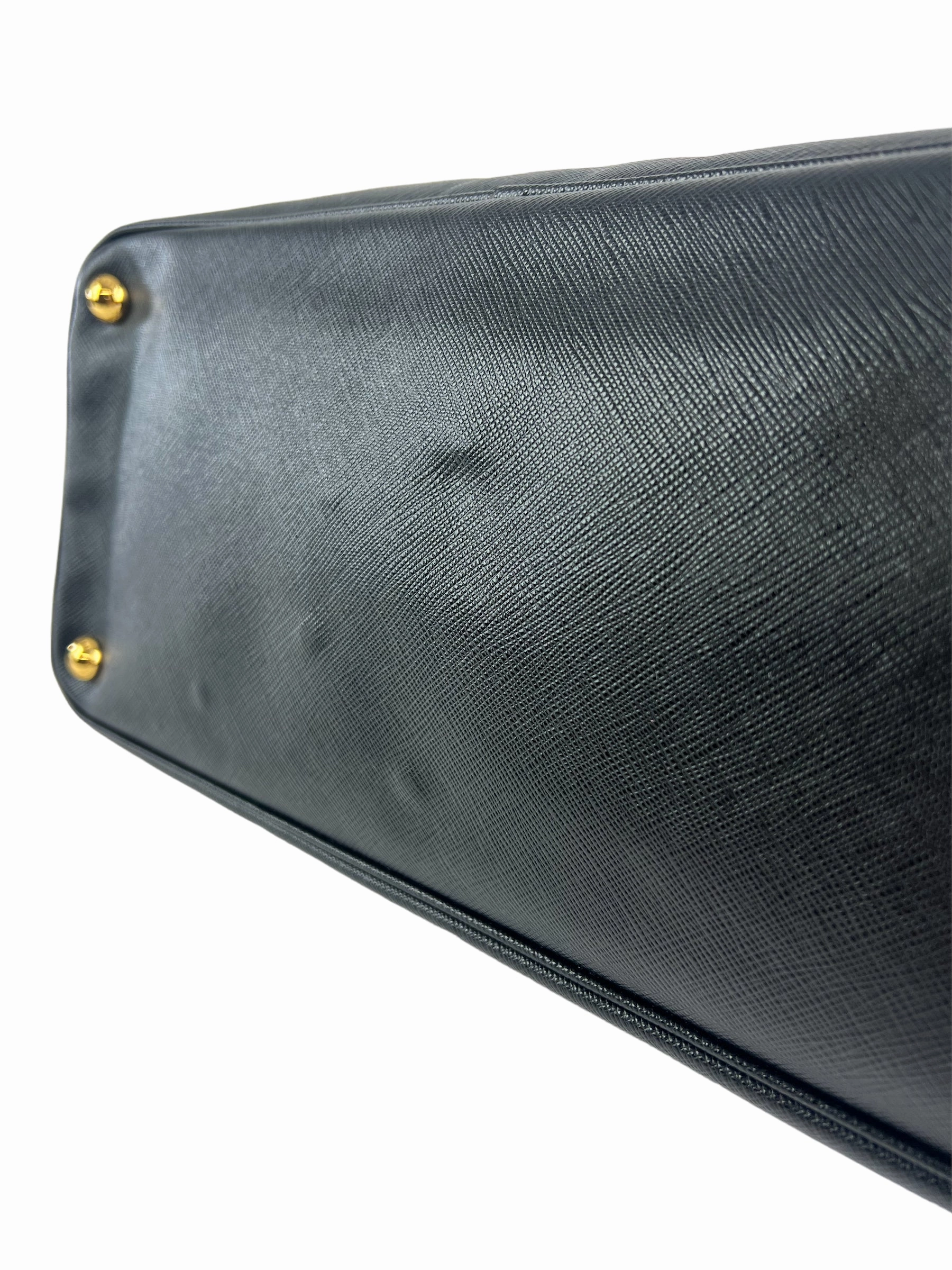 Prada Black Saffiano Leather Executive Tote