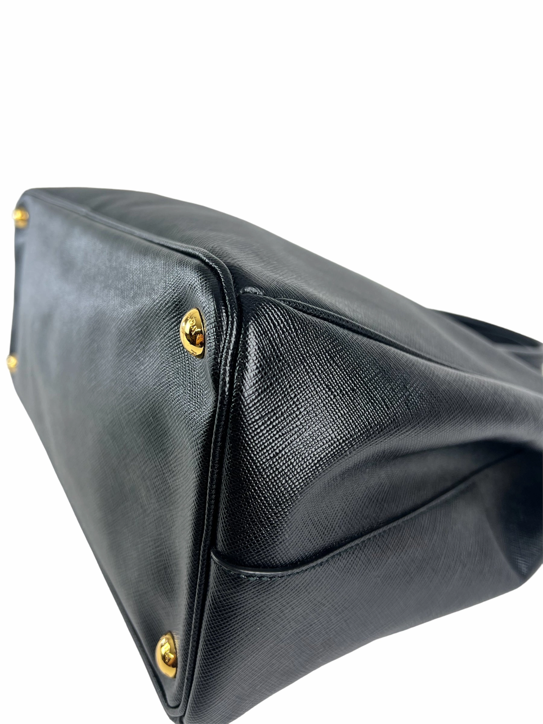 Prada Black Saffiano Leather Executive Tote