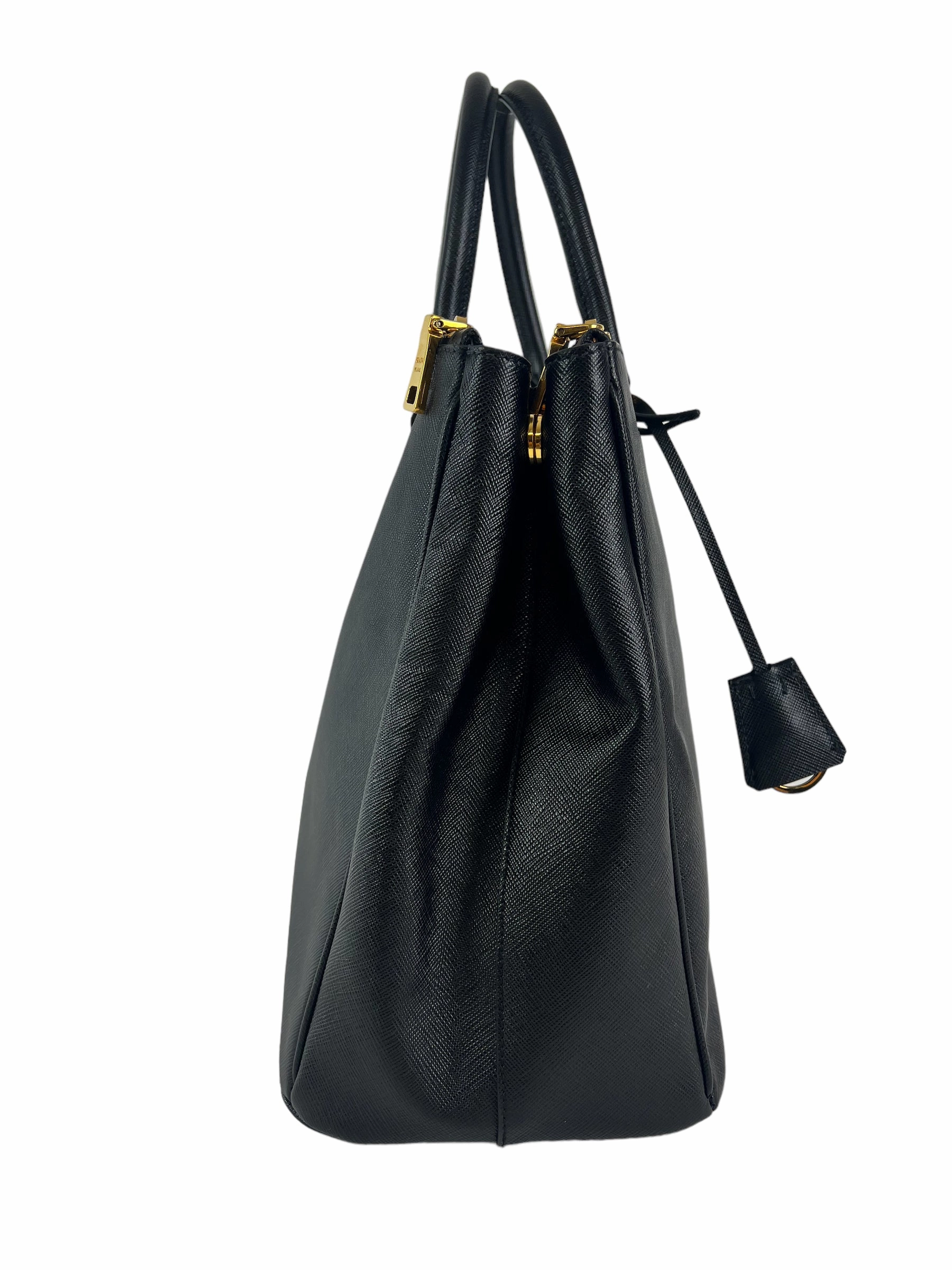 Prada Black Saffiano Leather Executive Tote