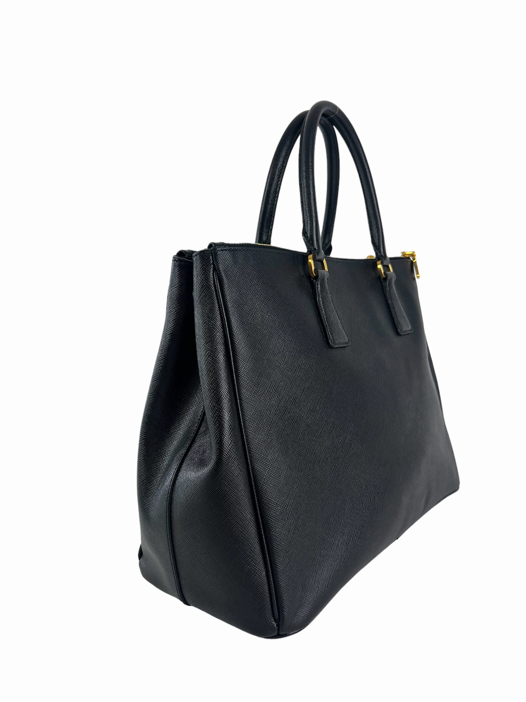 Prada Black Saffiano Leather Executive Tote