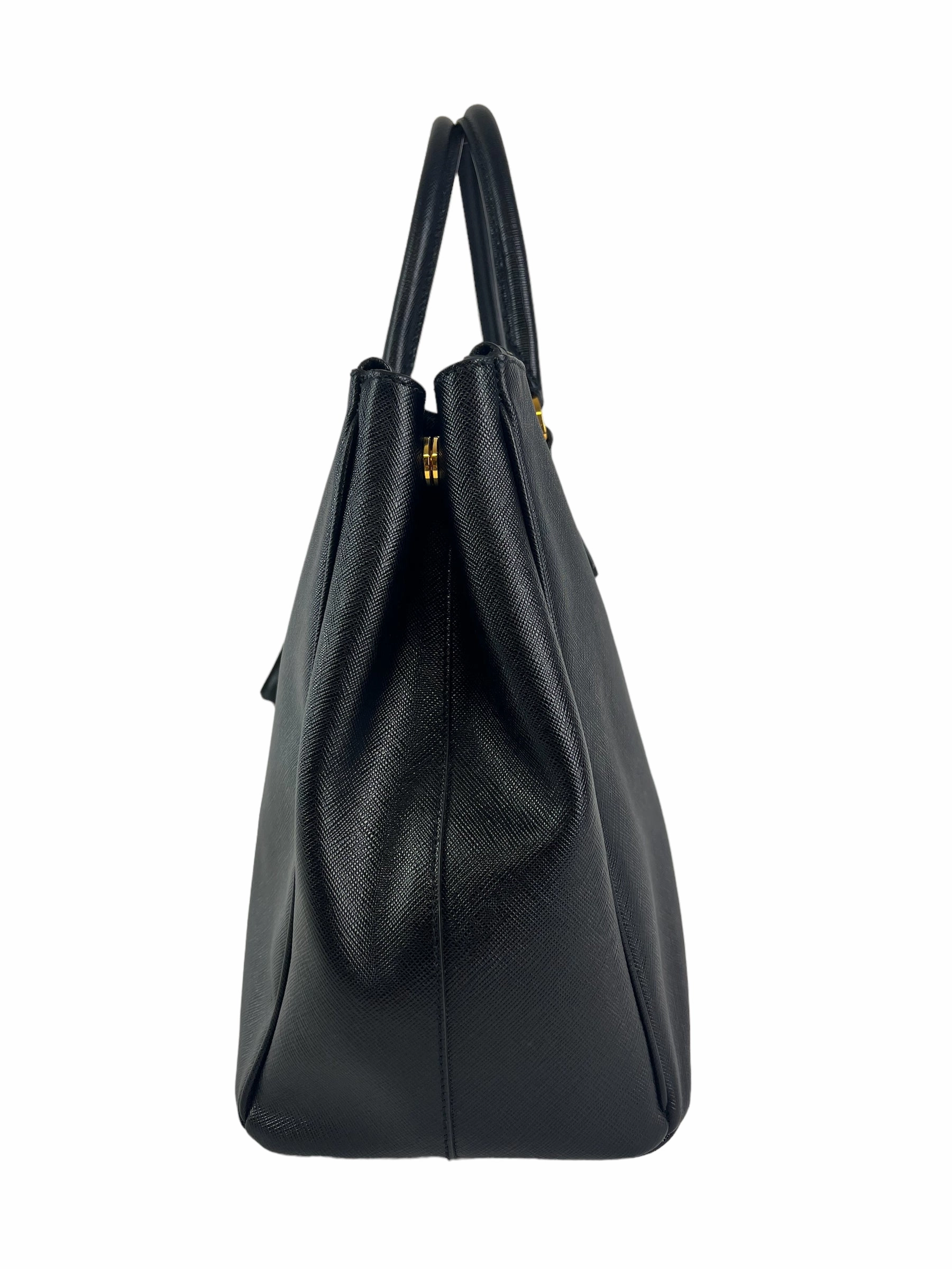Prada Black Saffiano Leather Executive Tote