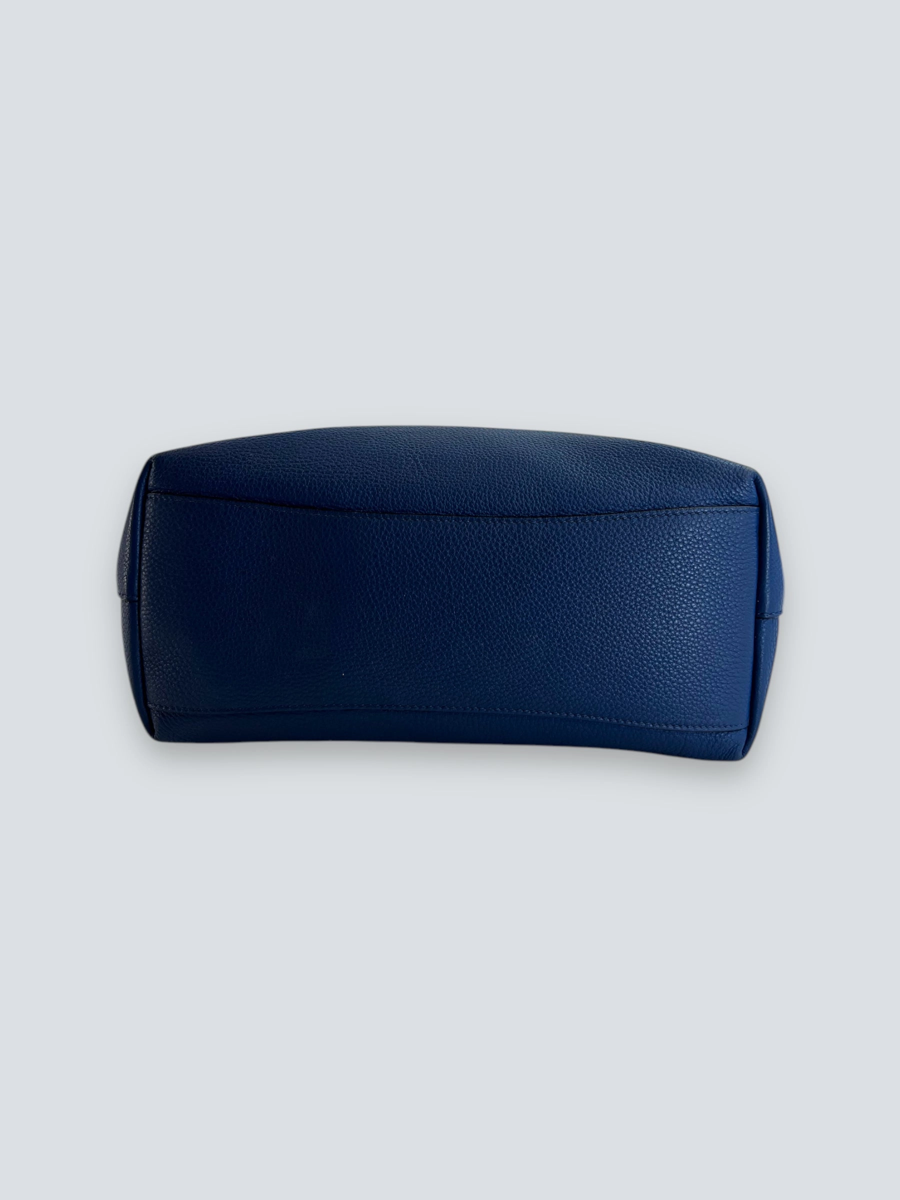 Prada Blue Leather Tote