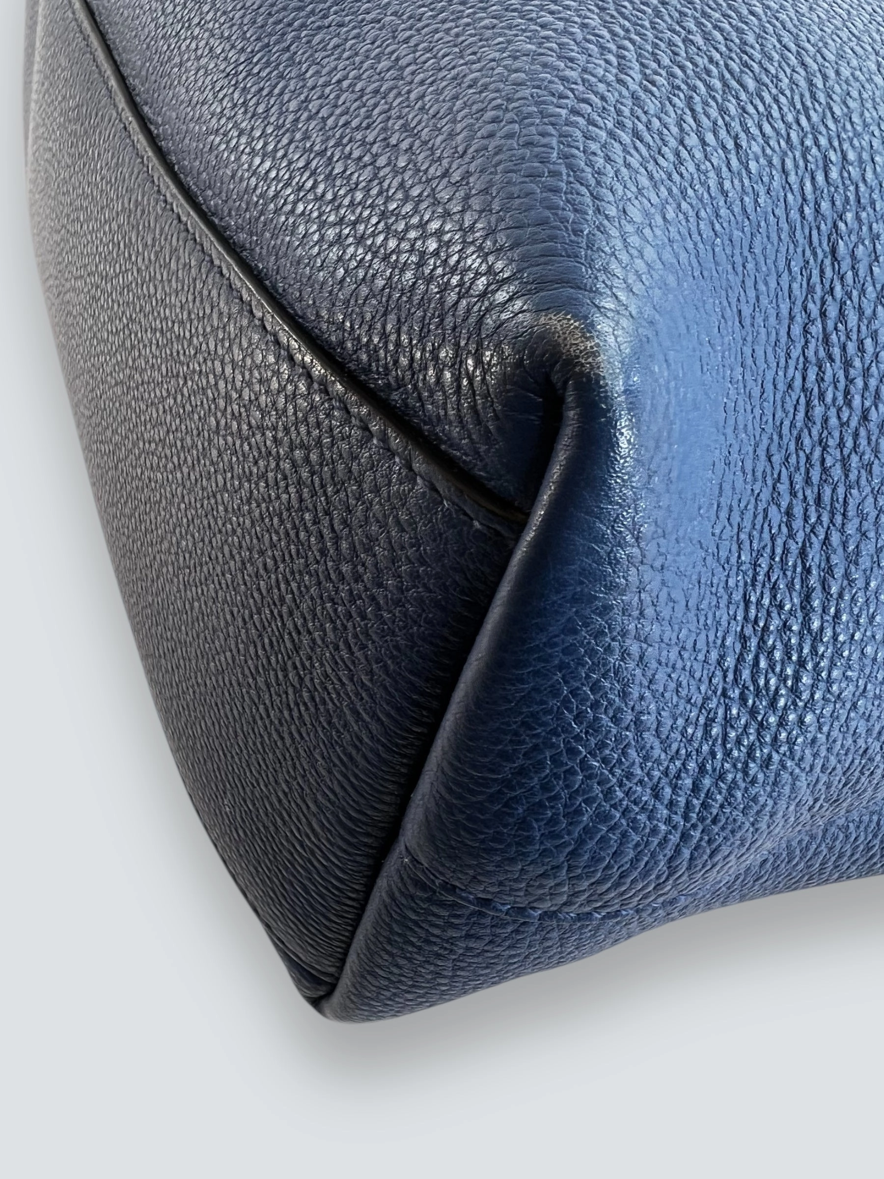 Prada Blue Leather Tote