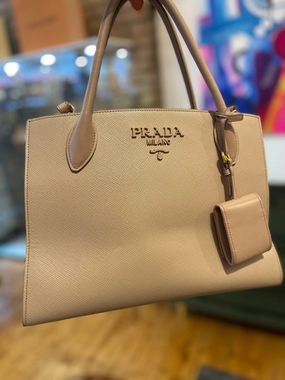 Prada Nude Leather Tote