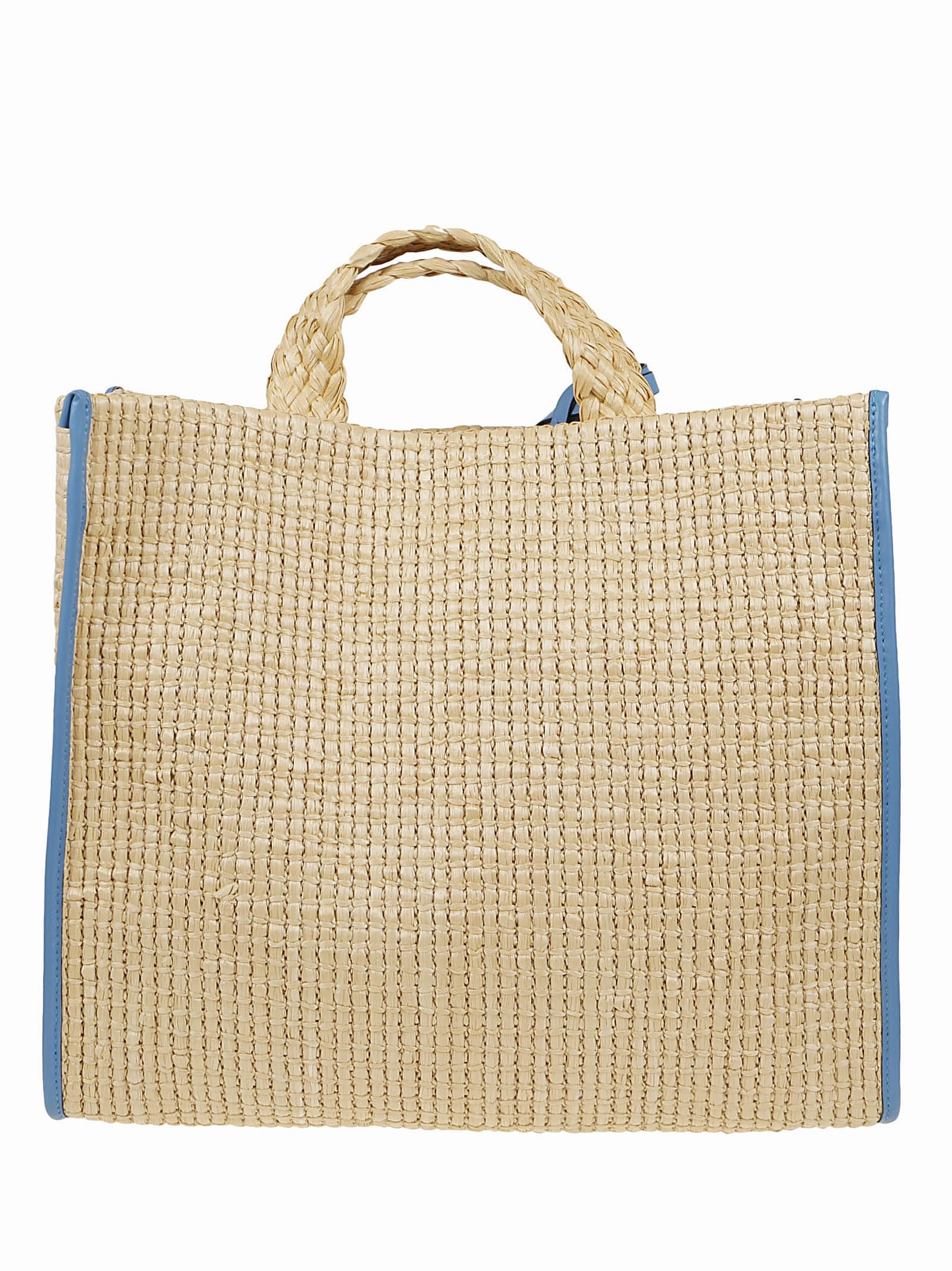 REDValentino Slogan Patch Interwoven Tote Bag