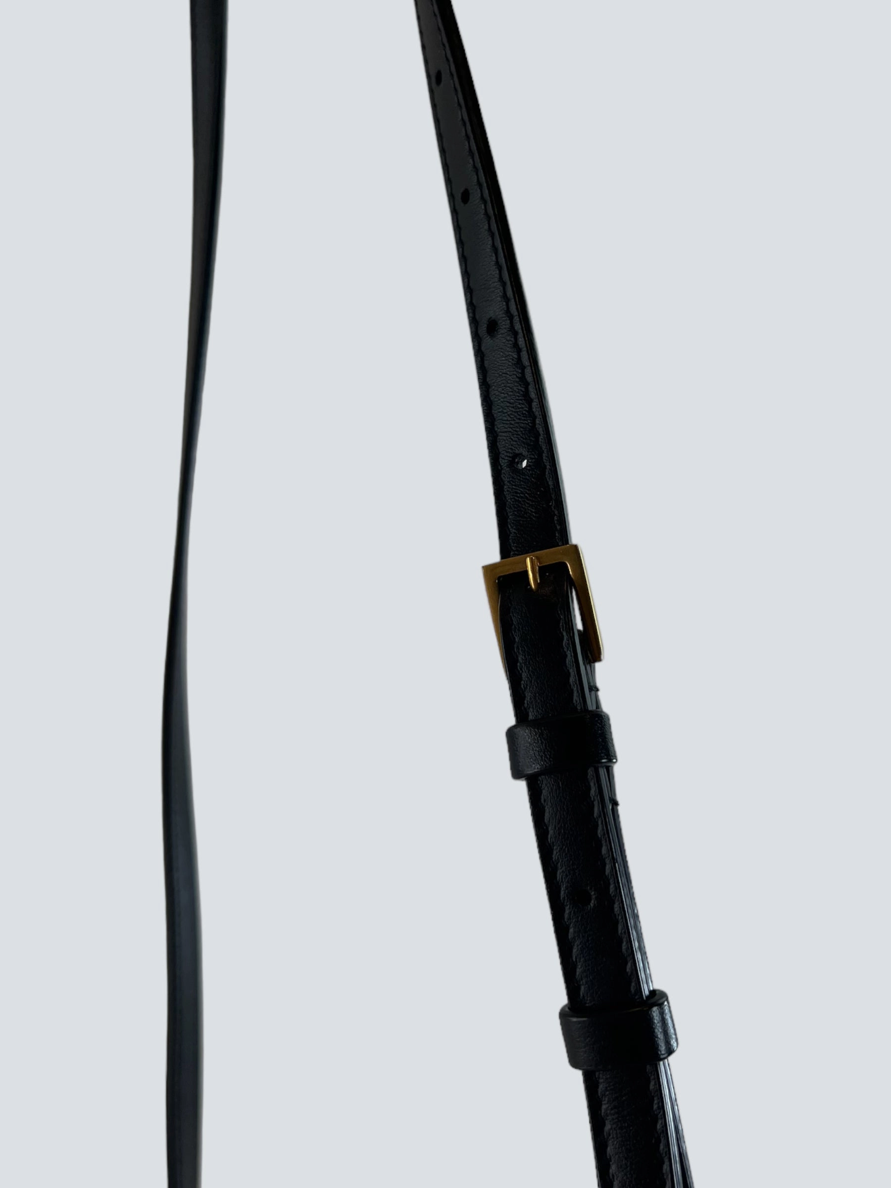 Saint Laurent Black Leather Lou Camera Bag