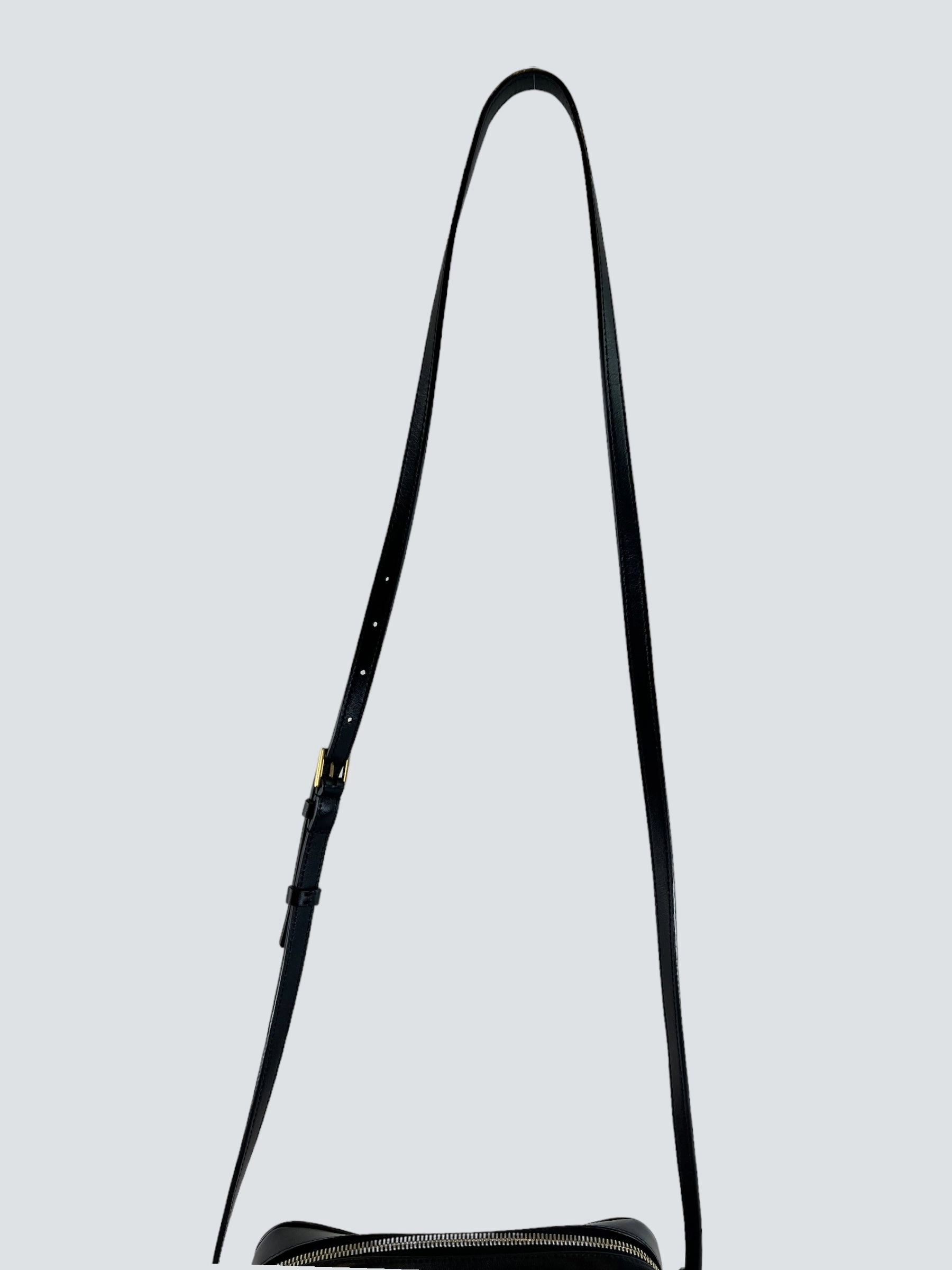 Saint Laurent Black Leather Lou Camera Bag