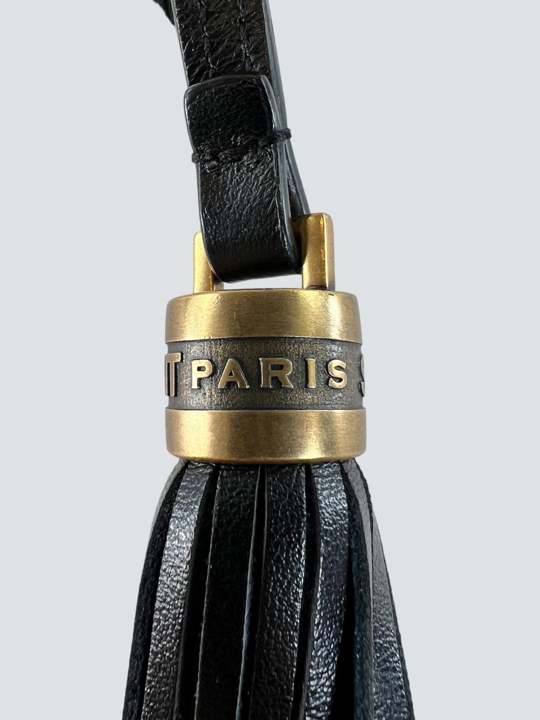Saint Laurent Black Leather Lou Camera Bag