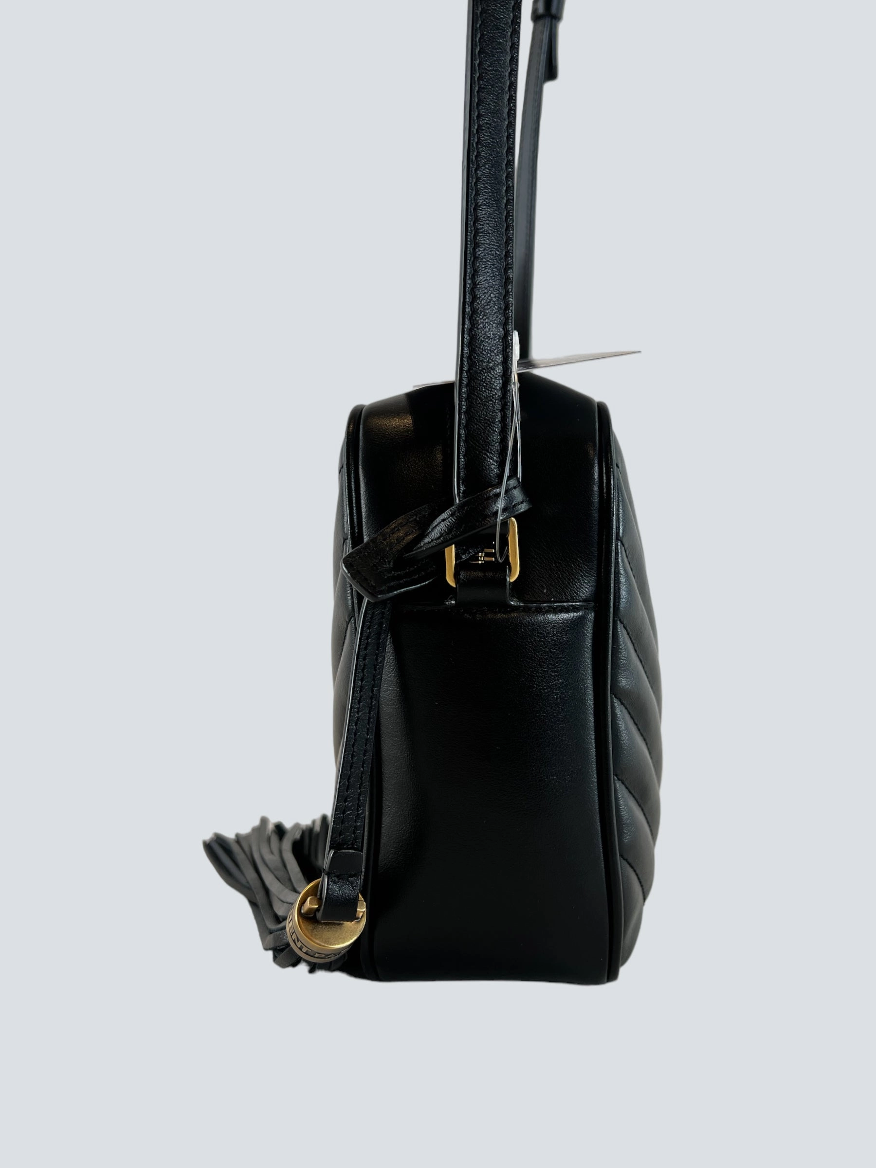 Saint Laurent Black Leather Lou Camera Bag