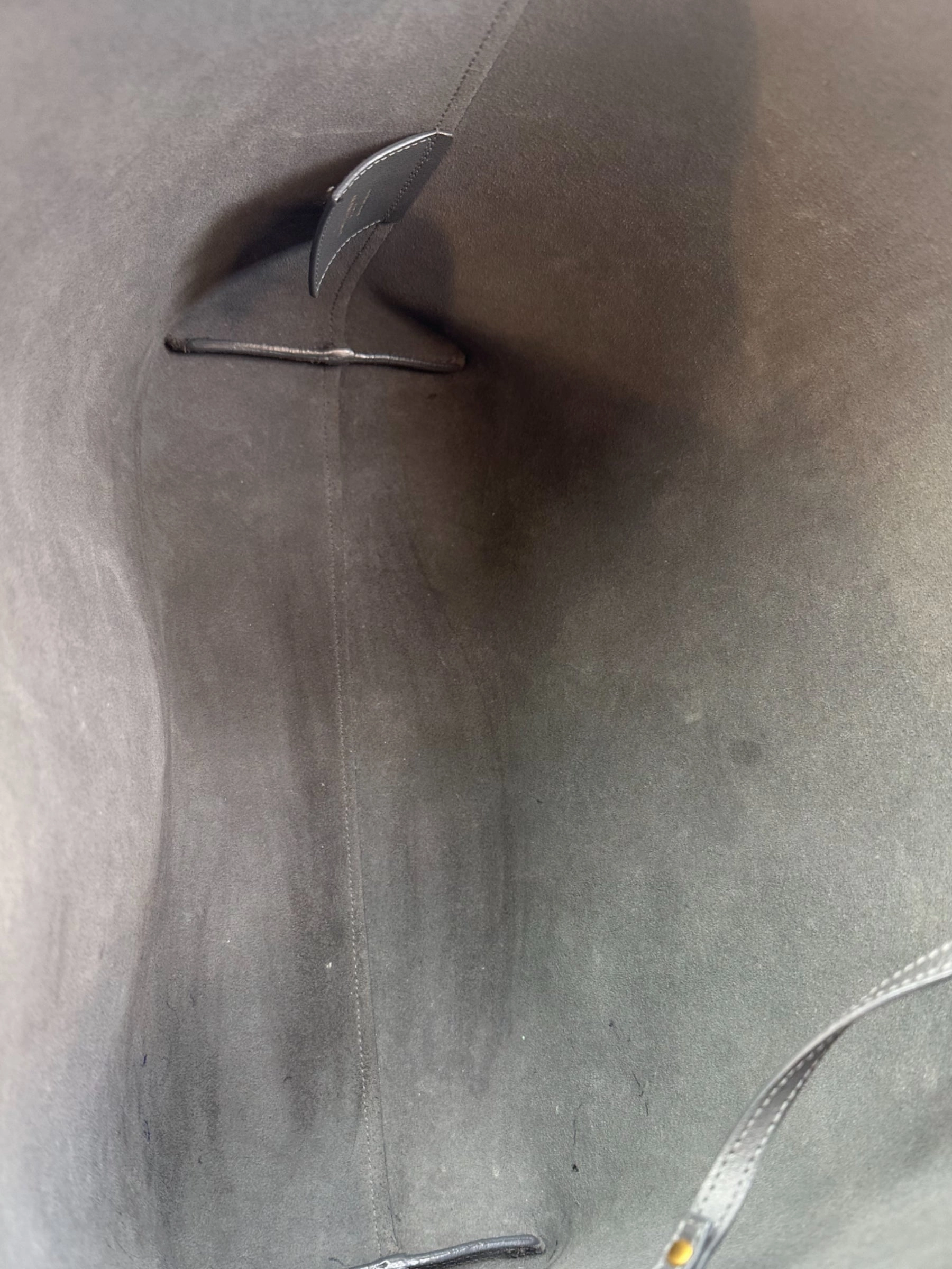 Saint Laurent Grey Leather East West Shopper Tote