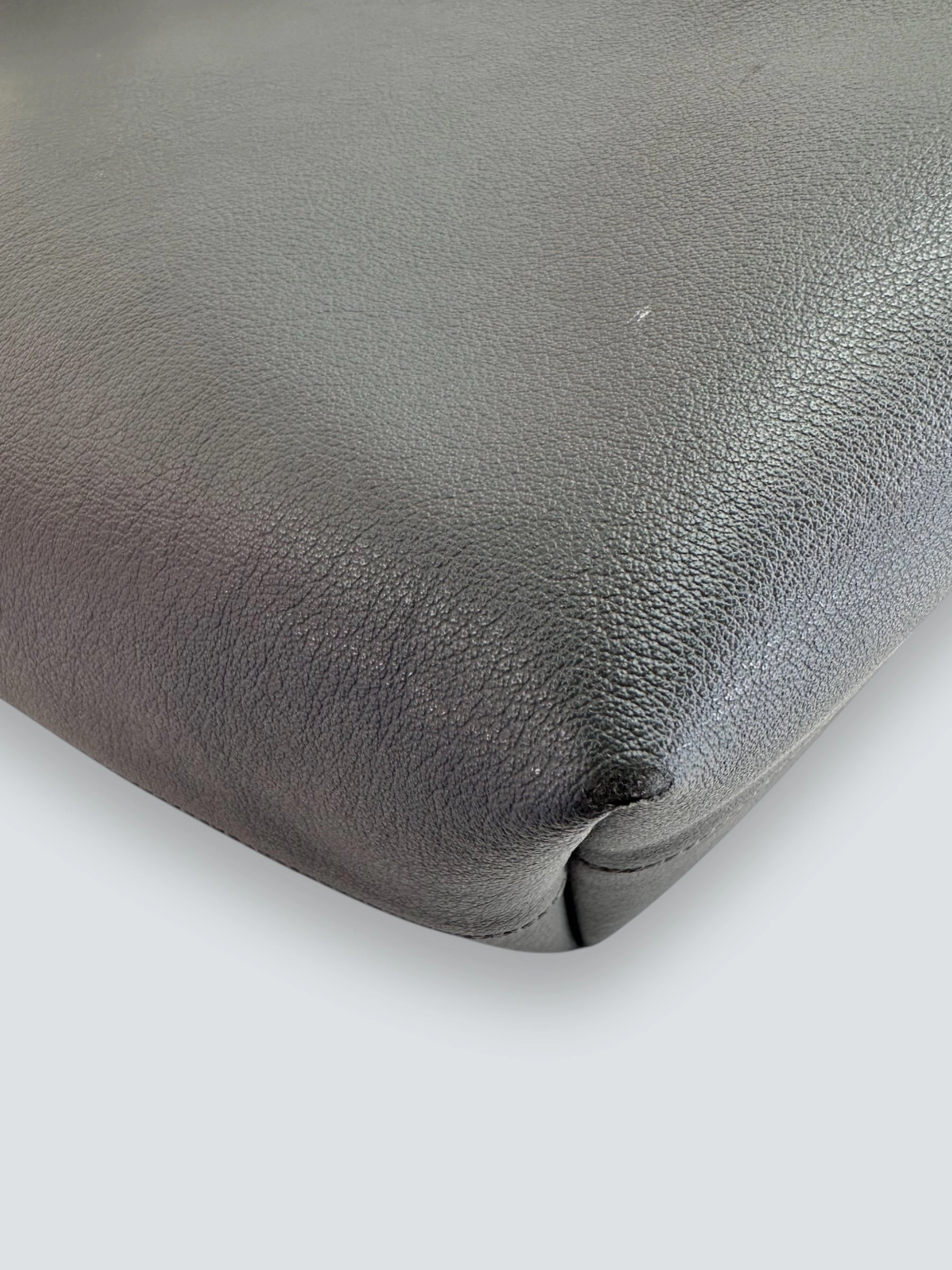 Saint Laurent Grey Leather East West Shopper Tote