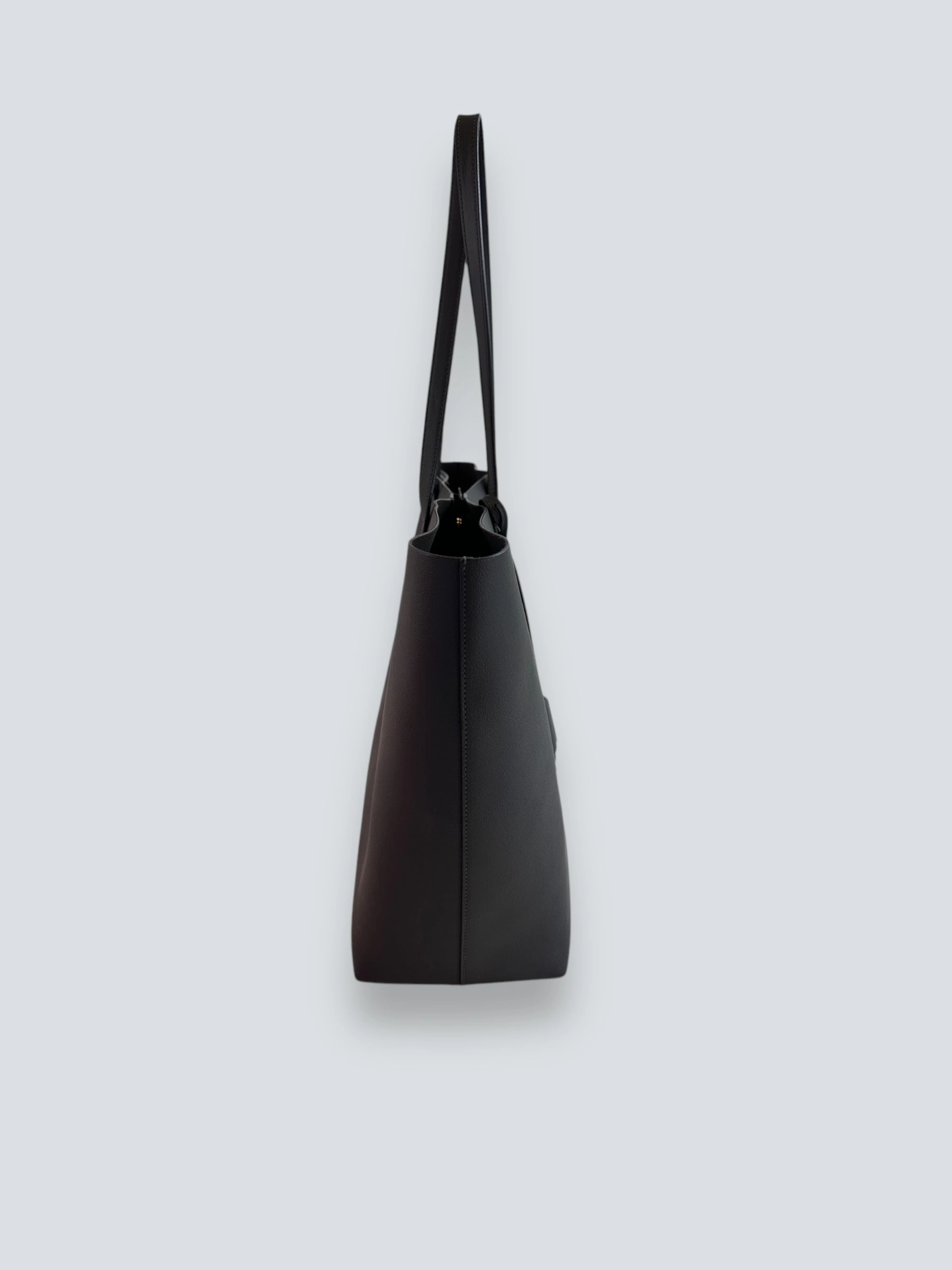 Saint Laurent Grey Leather East West Shopper Tote