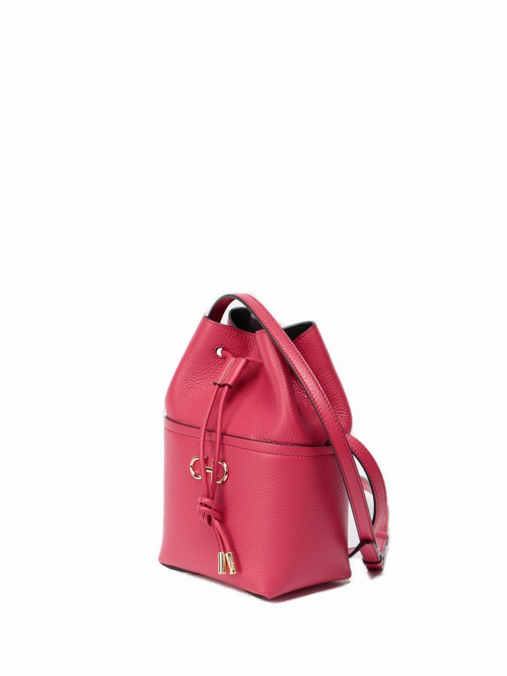 Salvatore Ferragamo Gancini Mini Drawstring Shoulder Bag