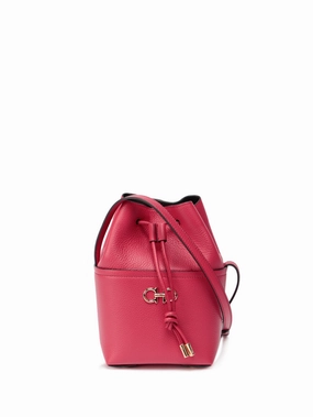 Salvatore Ferragamo Gancini Mini Drawstring Shoulder Bag