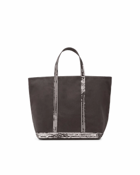 Sequin Trim Medium Tote Bag