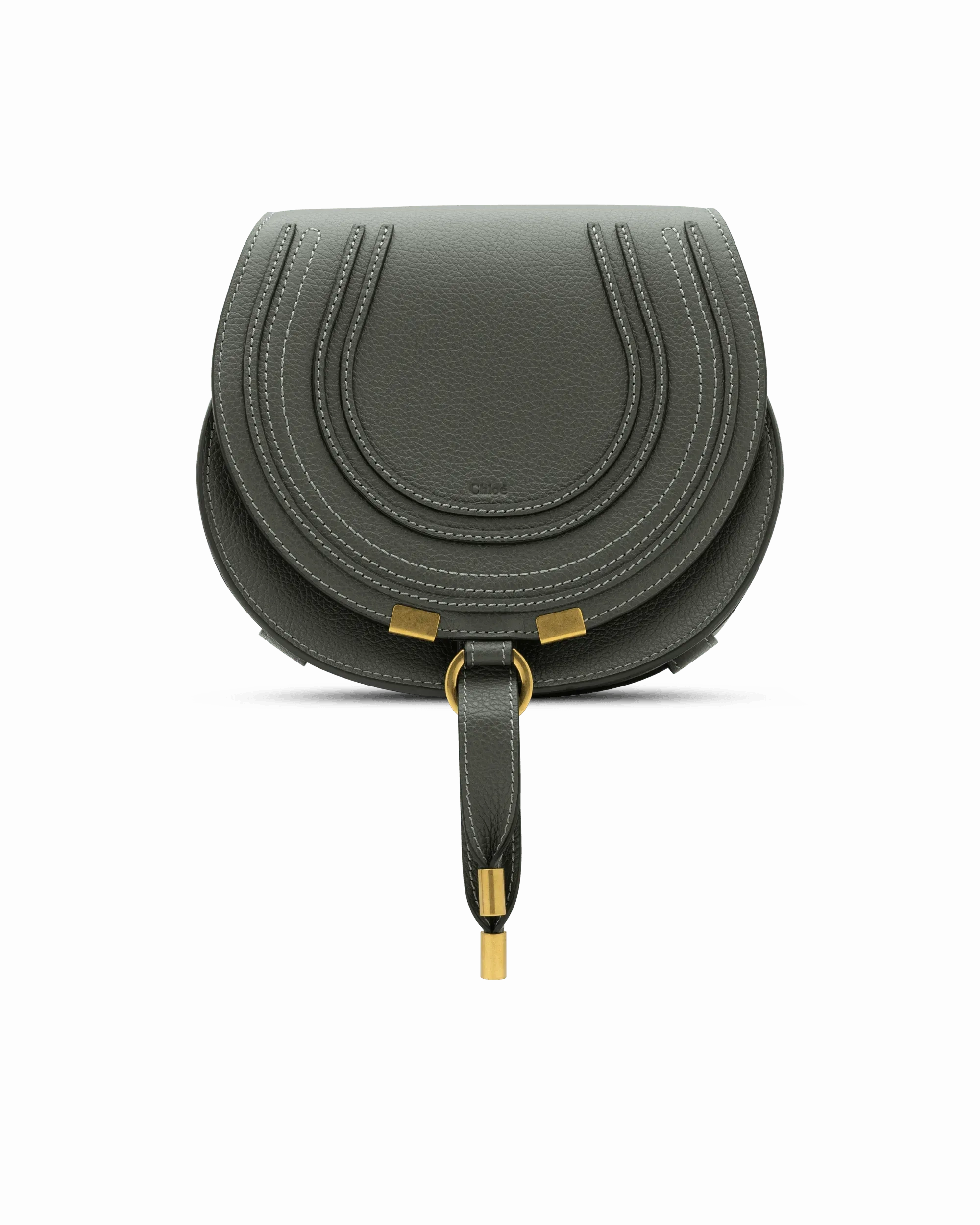 Small Marcie Leather Saddle Bag