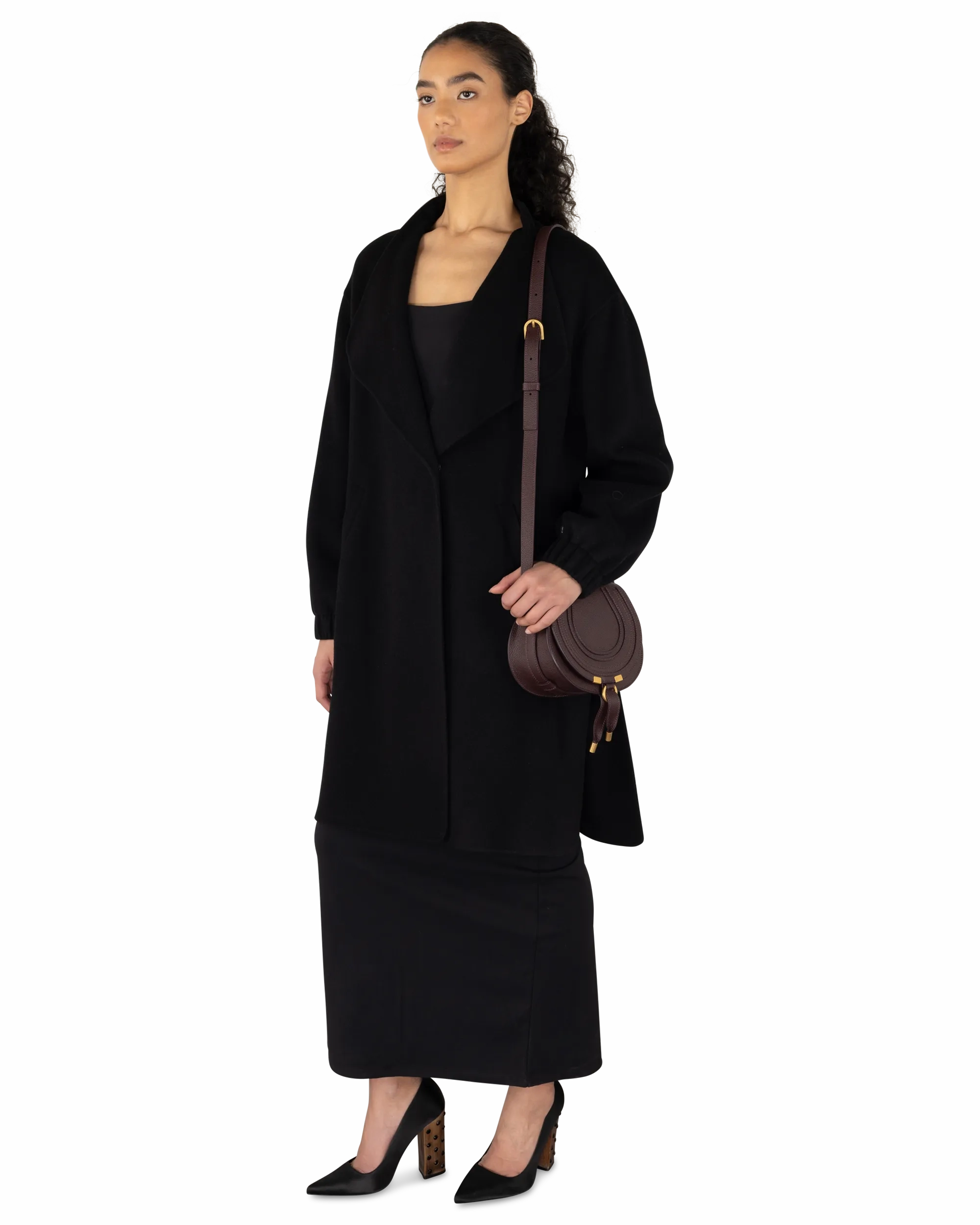 Small Marcie Leather Saddle Bag
