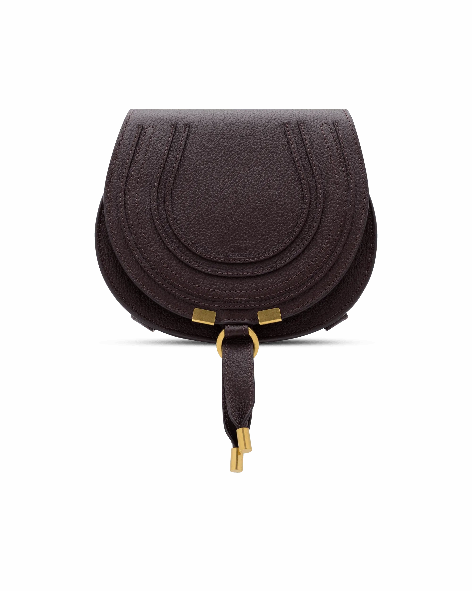 Small Marcie Leather Saddle Bag