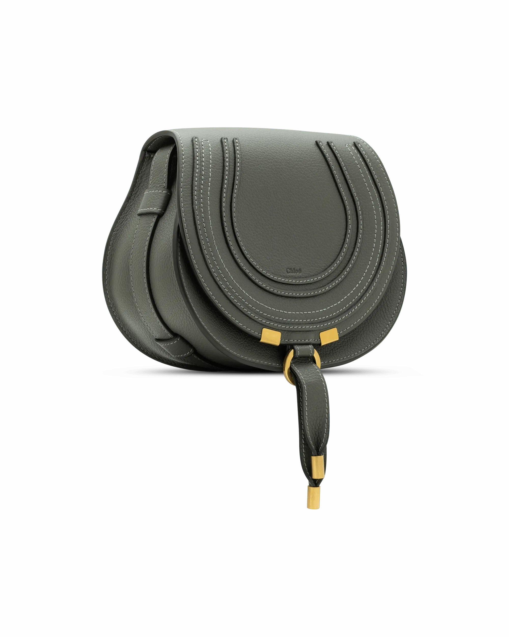 Small Marcie Leather Saddle Bag