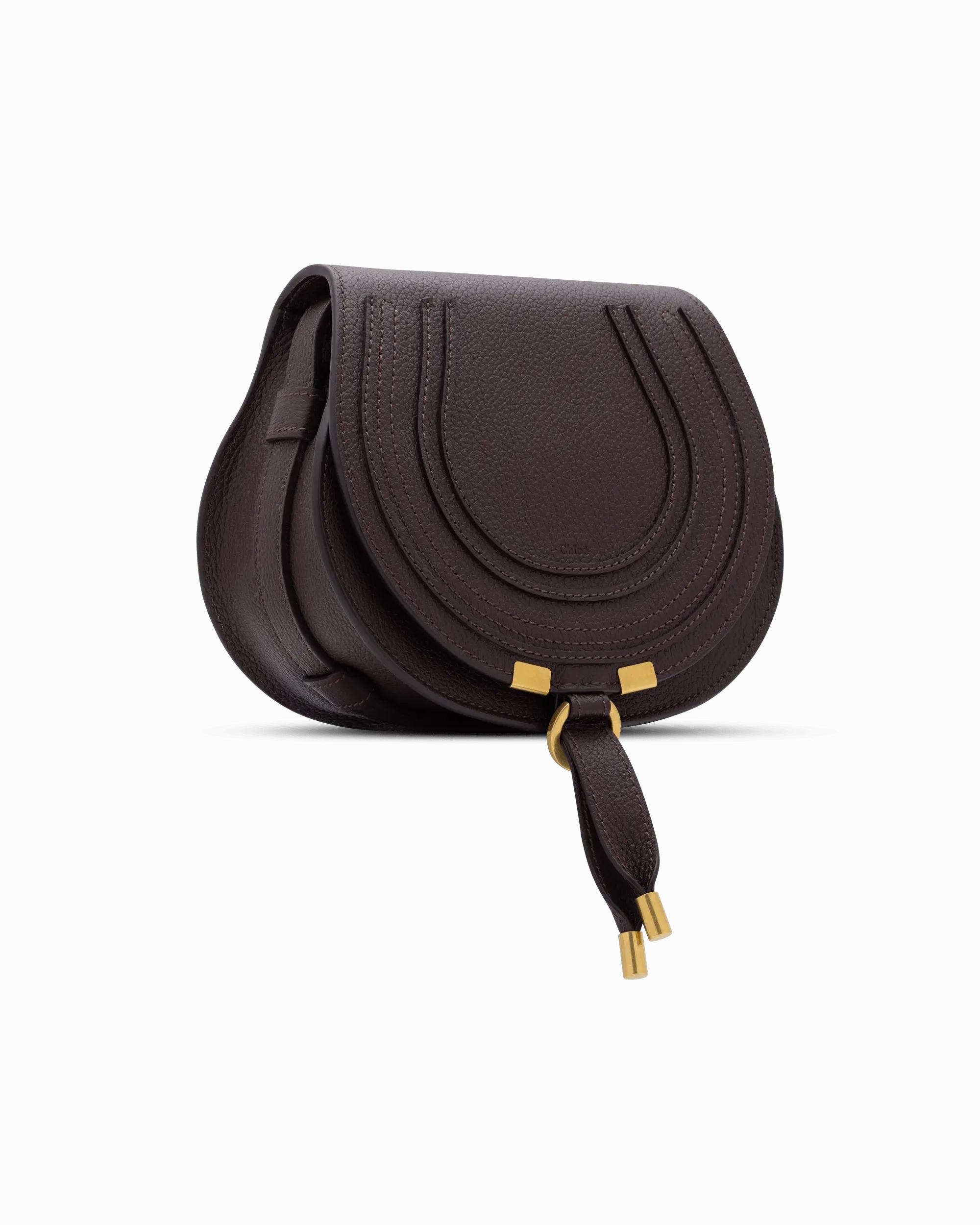 Small Marcie Leather Saddle Bag