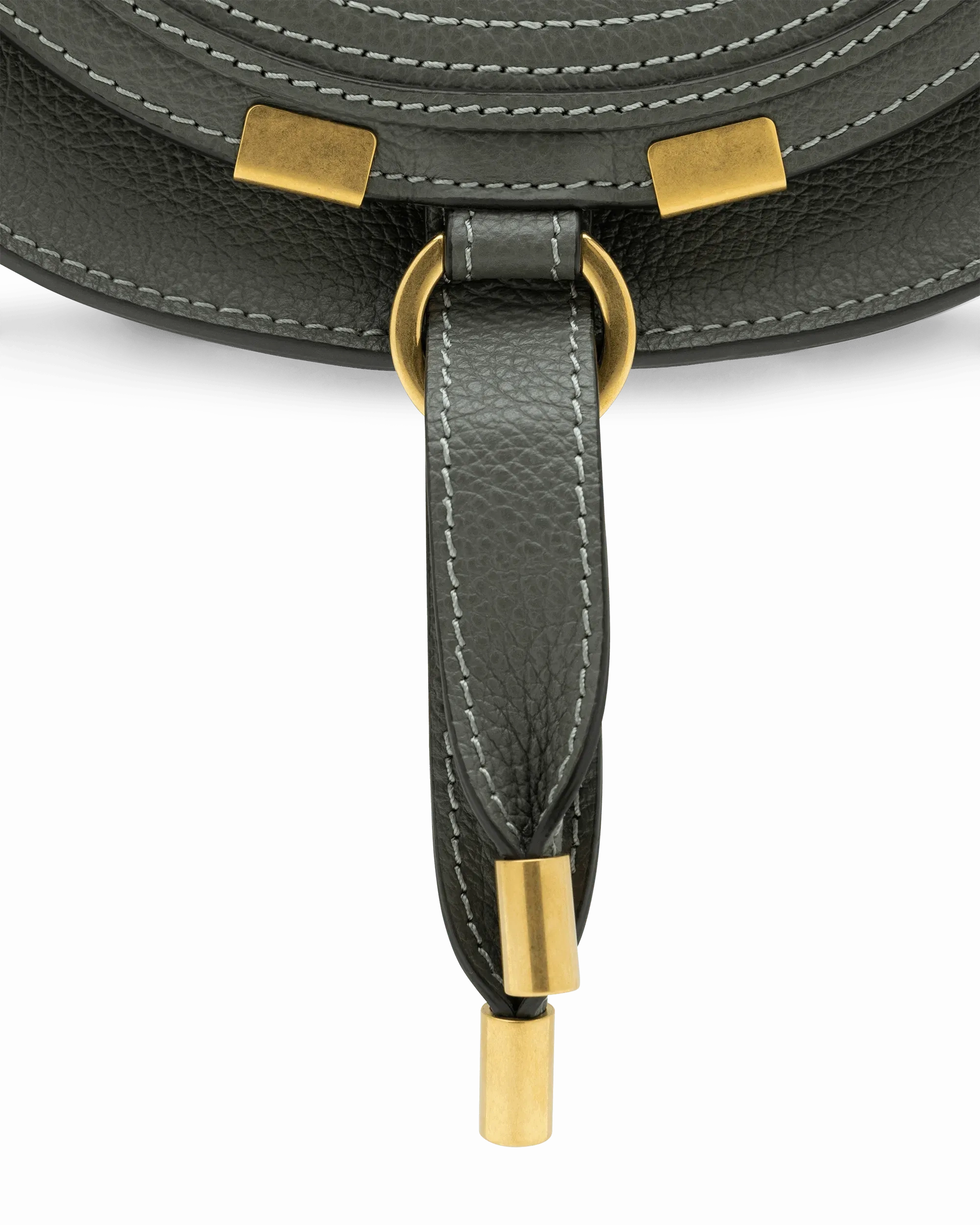 Small Marcie Leather Saddle Bag