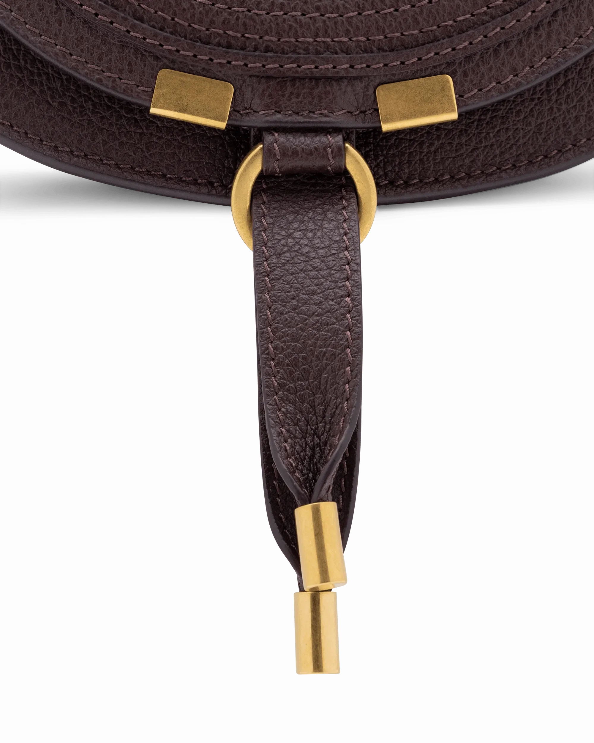 Small Marcie Leather Saddle Bag