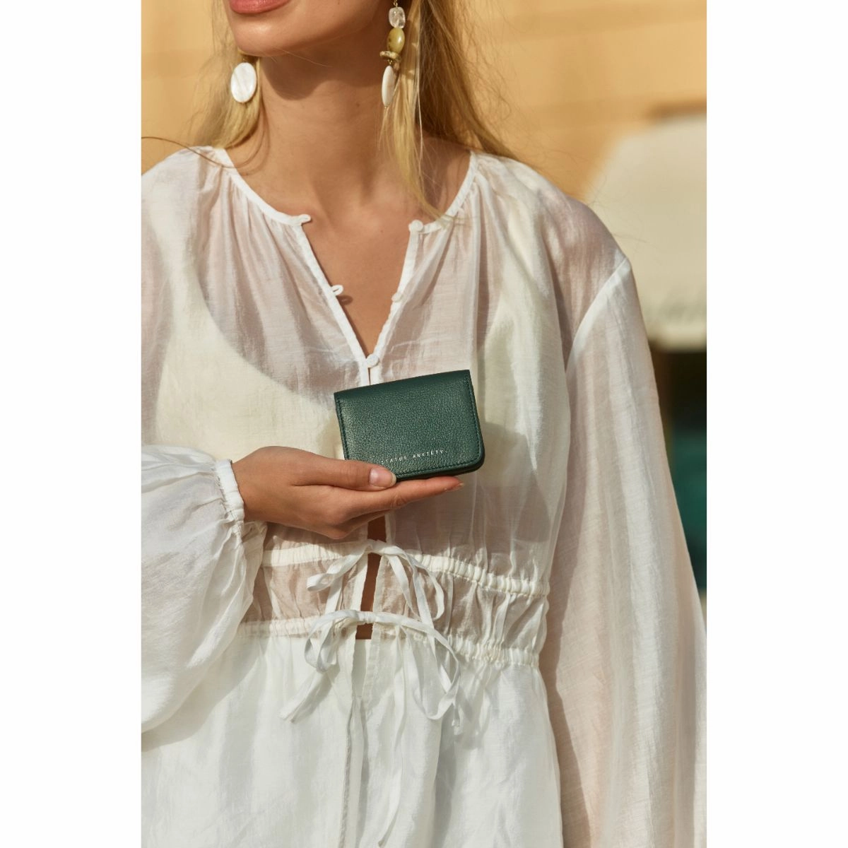 STATUS ANXIETY -  Miles Away Leather Card Holder Wallet