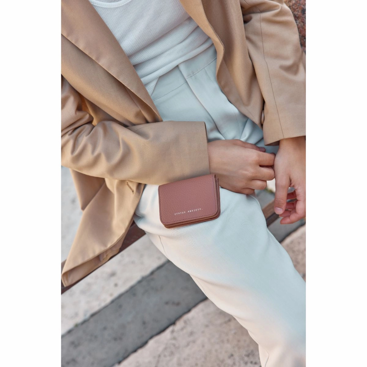 STATUS ANXIETY -  Miles Away Leather Card Holder Wallet