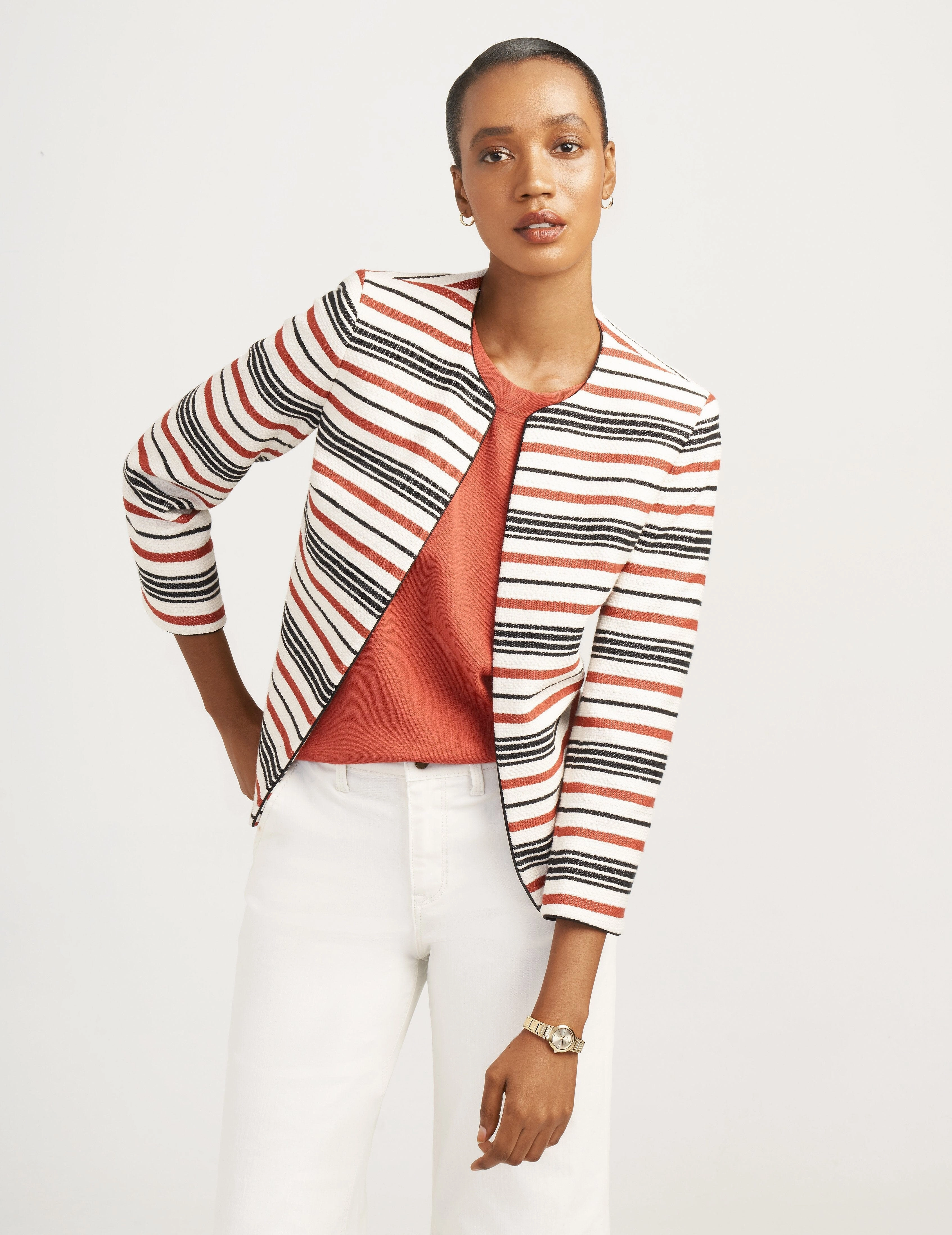 Stripe Tweed Jacket- Sale